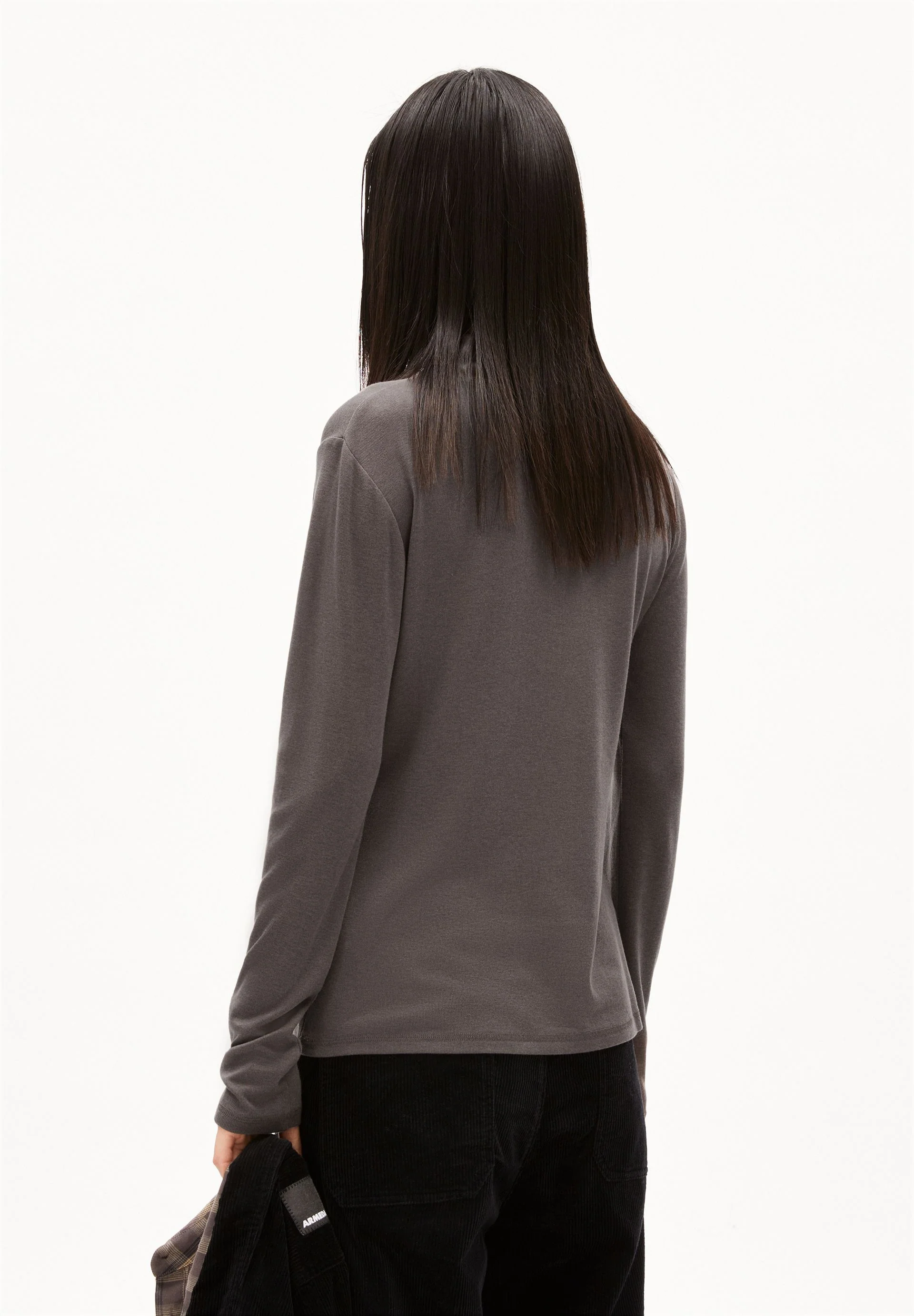 GRAZILIAA WOLL-MIX LANGARMSHIRT | iron cast - Image 2