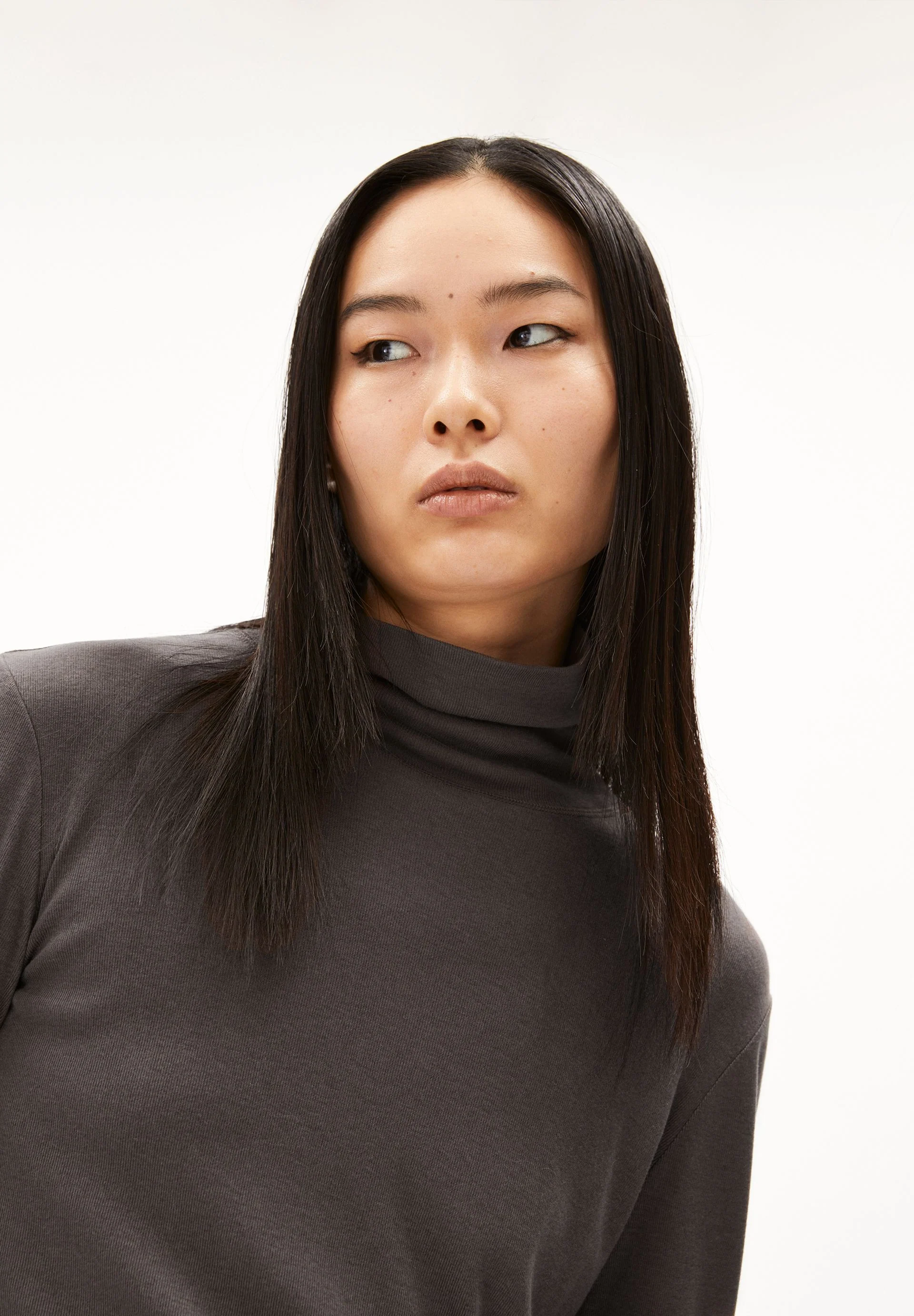 GRAZILIAA WOLL-MIX LANGARMSHIRT | iron cast - Image 3