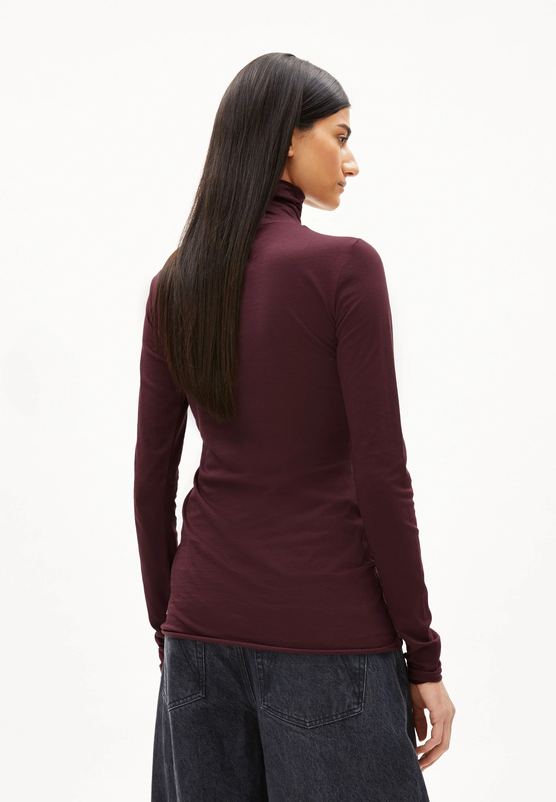 GRAZILIANAA SOFT LONGSLEEVE | dark cranberry - Image 2
