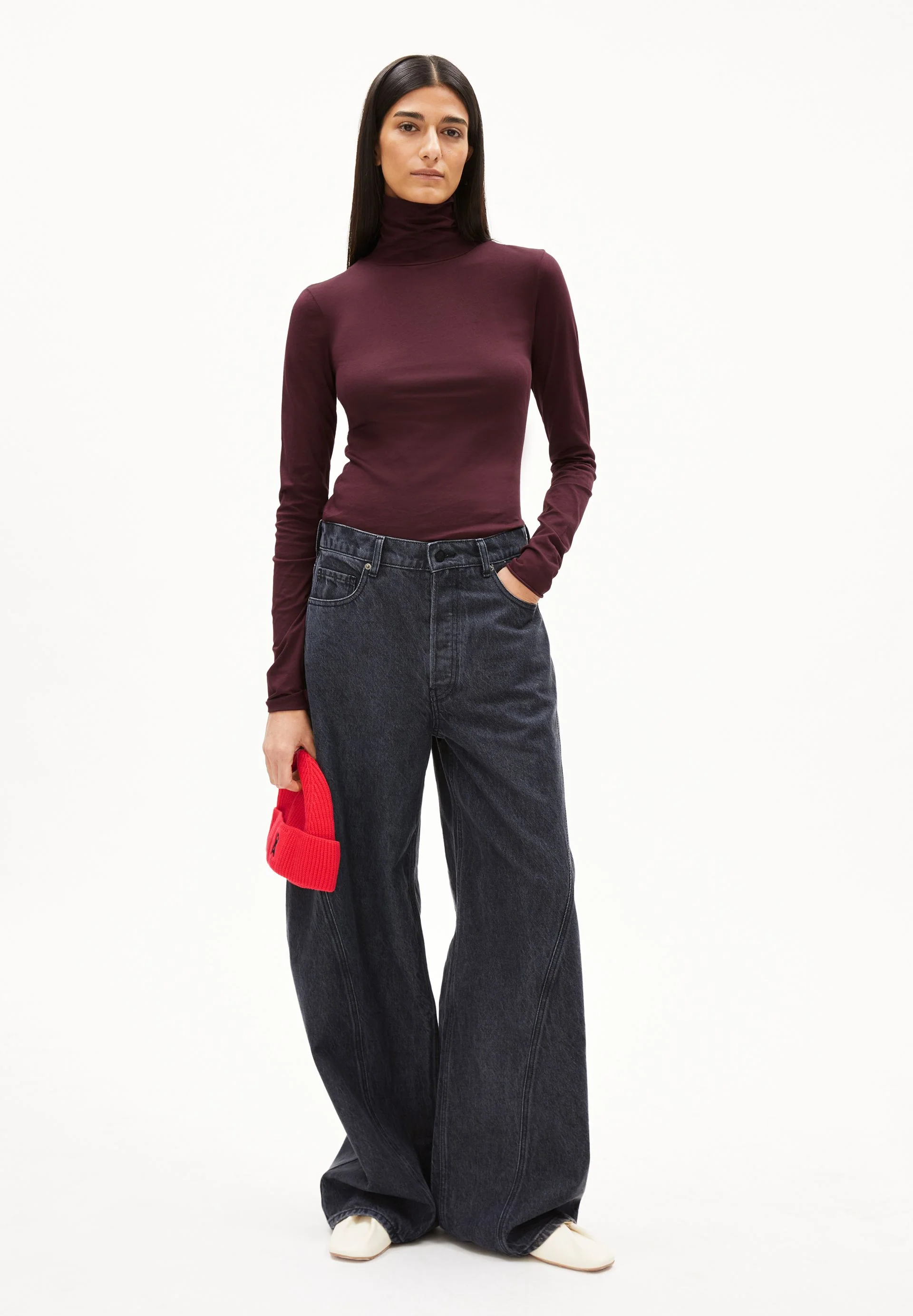 GRAZILIANAA SOFT LONGSLEEVE | dark cranberry - Image 5
