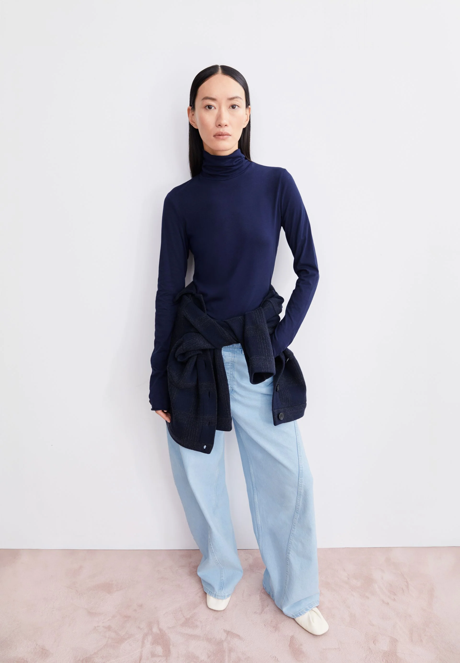 GRAZILIANAA SOFT LONGSLEEVE | tinted navy - Image 4