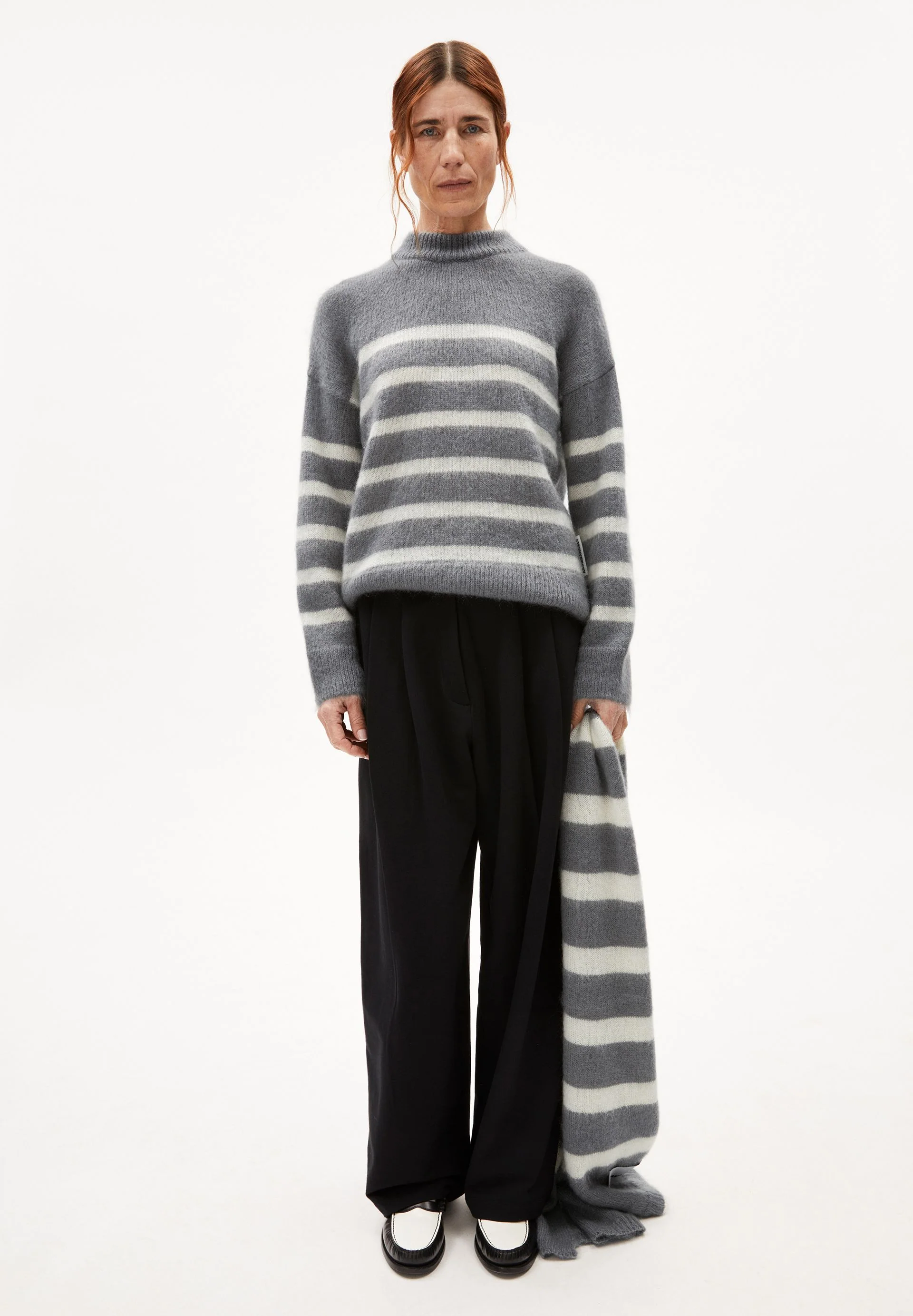 GWYNEIRAA STRIPES | iron cast-oatmilk - Image 5
