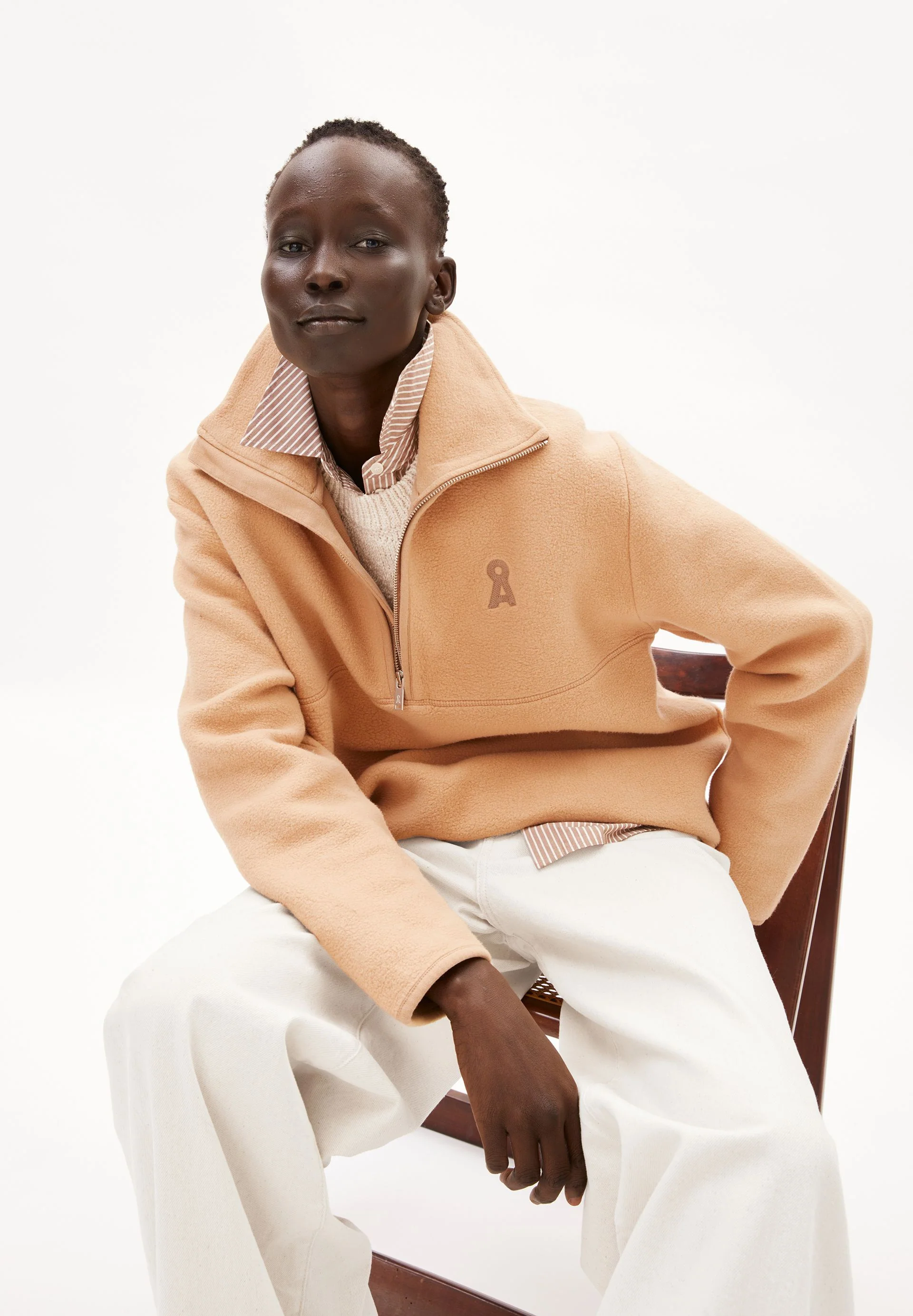 HAARLEENAA FLEECE-SWEATSHIRT | beige blond - Image 4