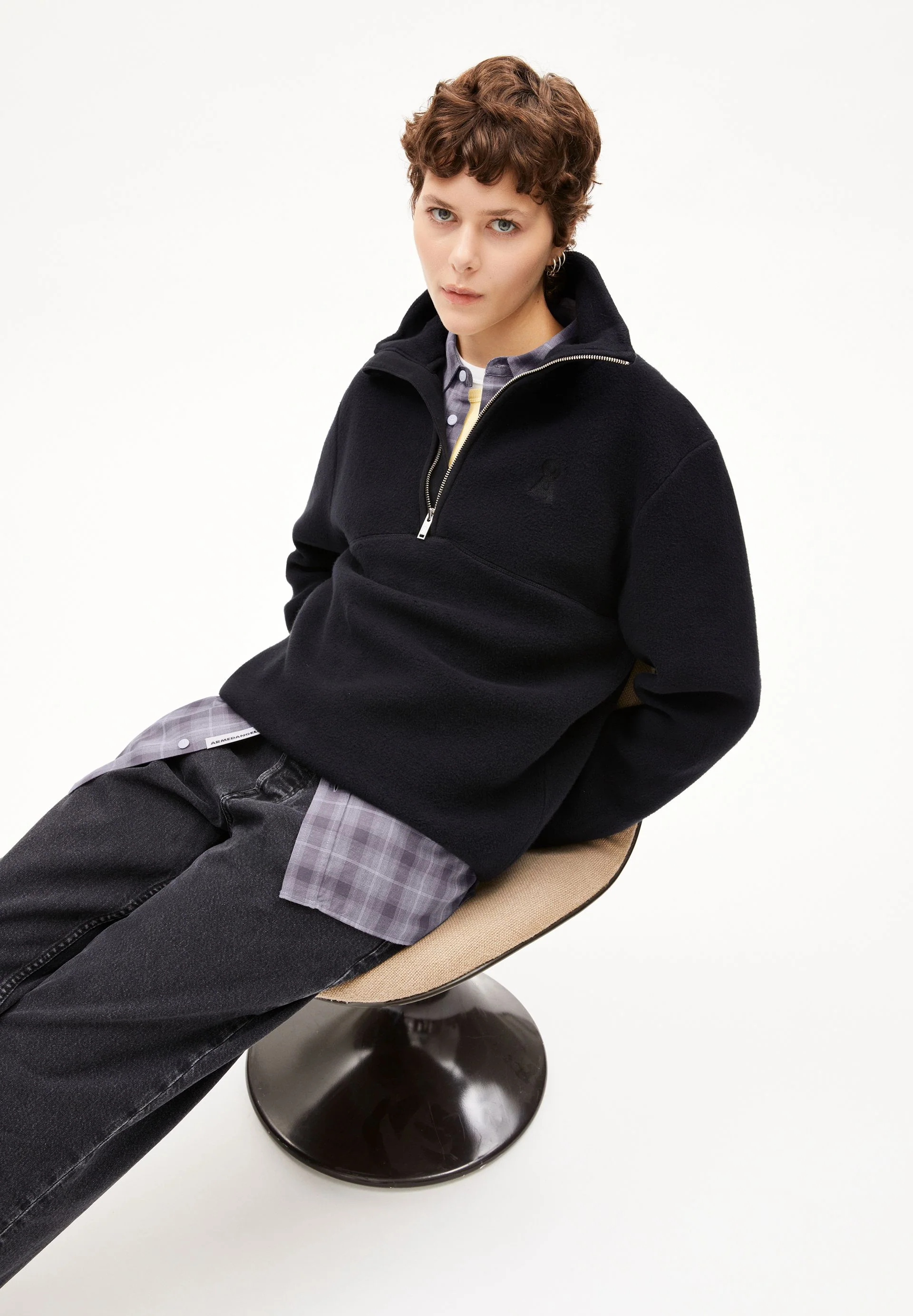 HAARLEENAA FLEECE-SWEATSHIRT | black - Image 4