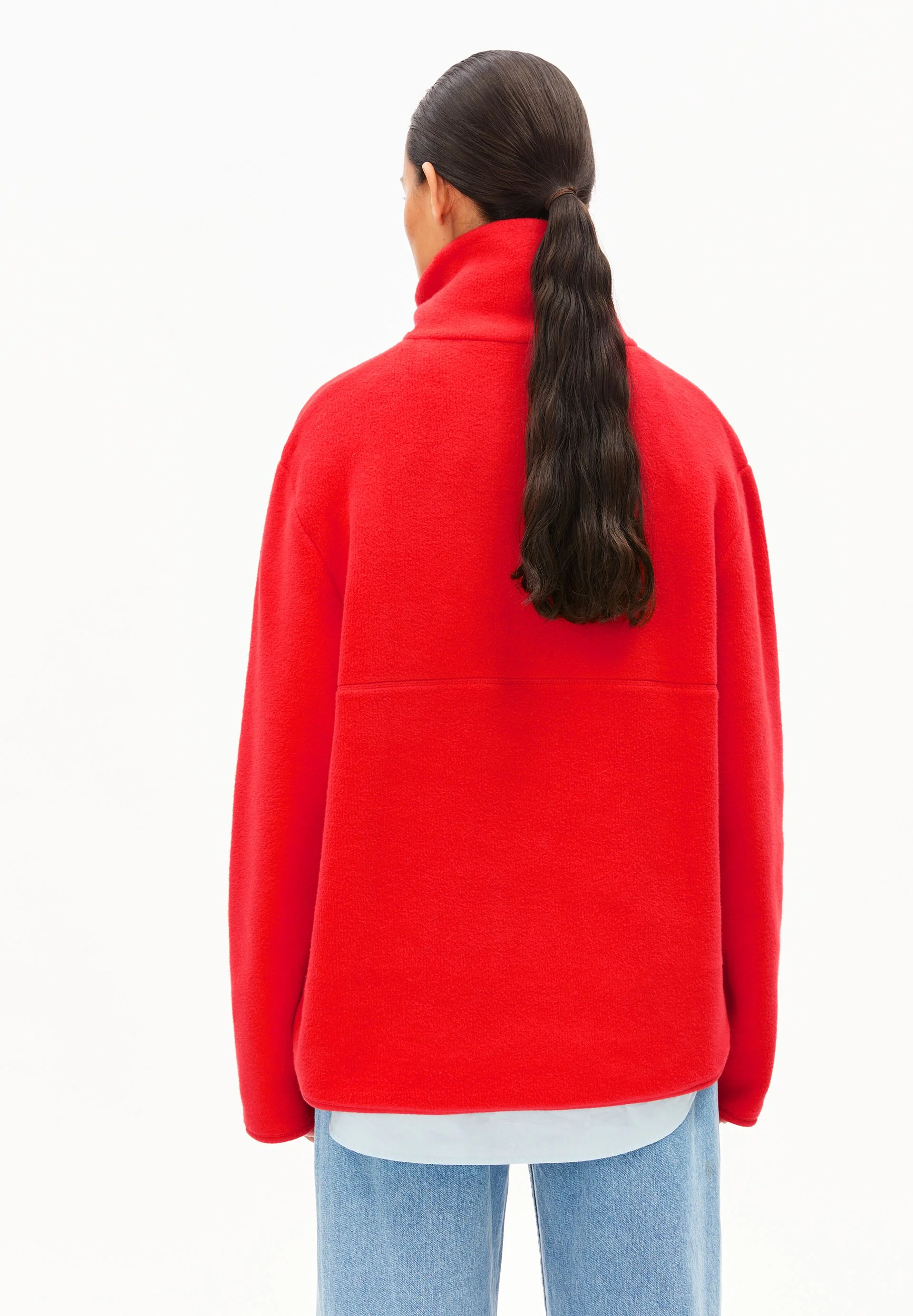 HAARLEENAA FLEECE-SWEATSHIRT | mars red - Image 2