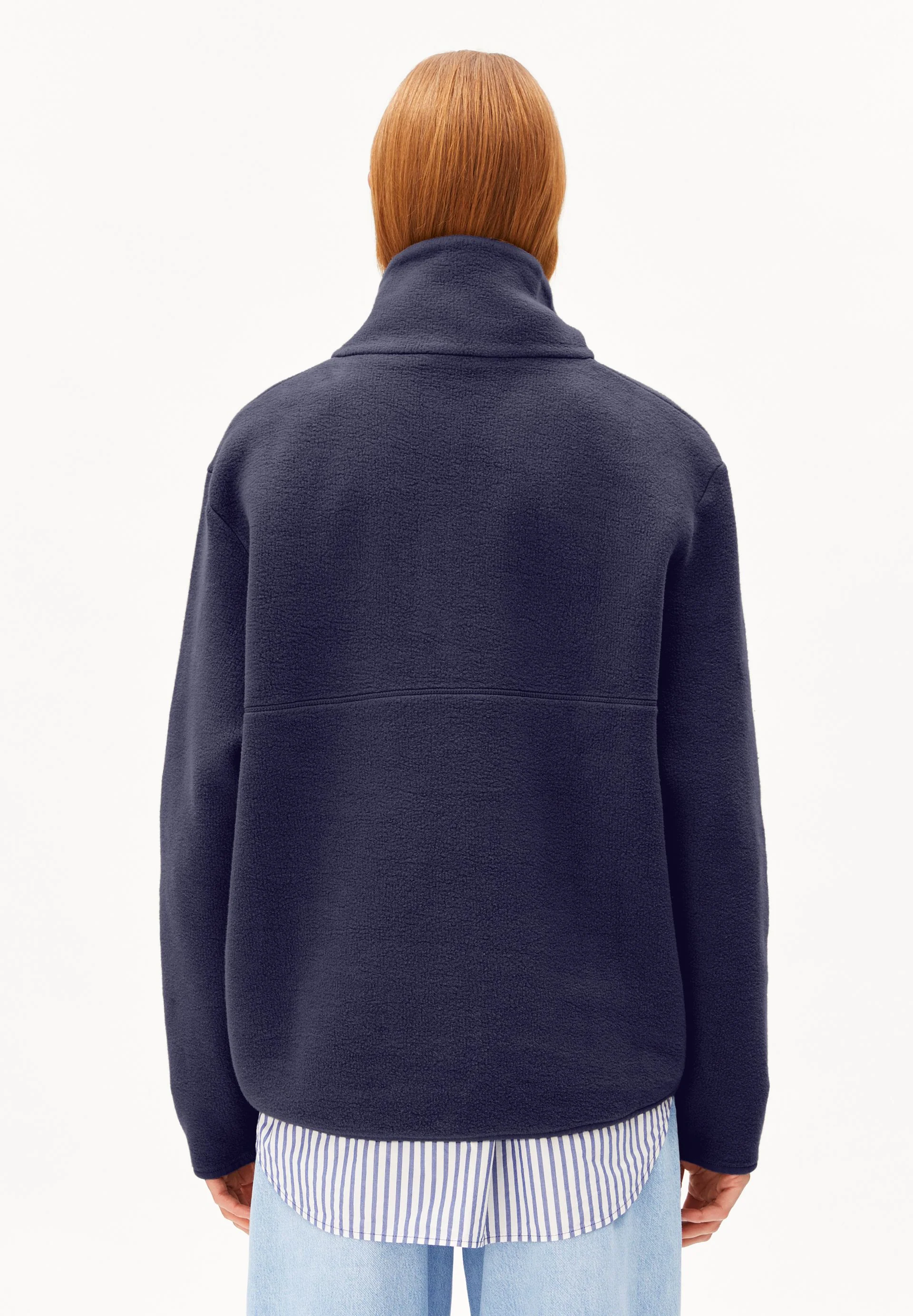 HAARLEENAA FLEECE-SWEATSHIRT | tinted navy - Image 2