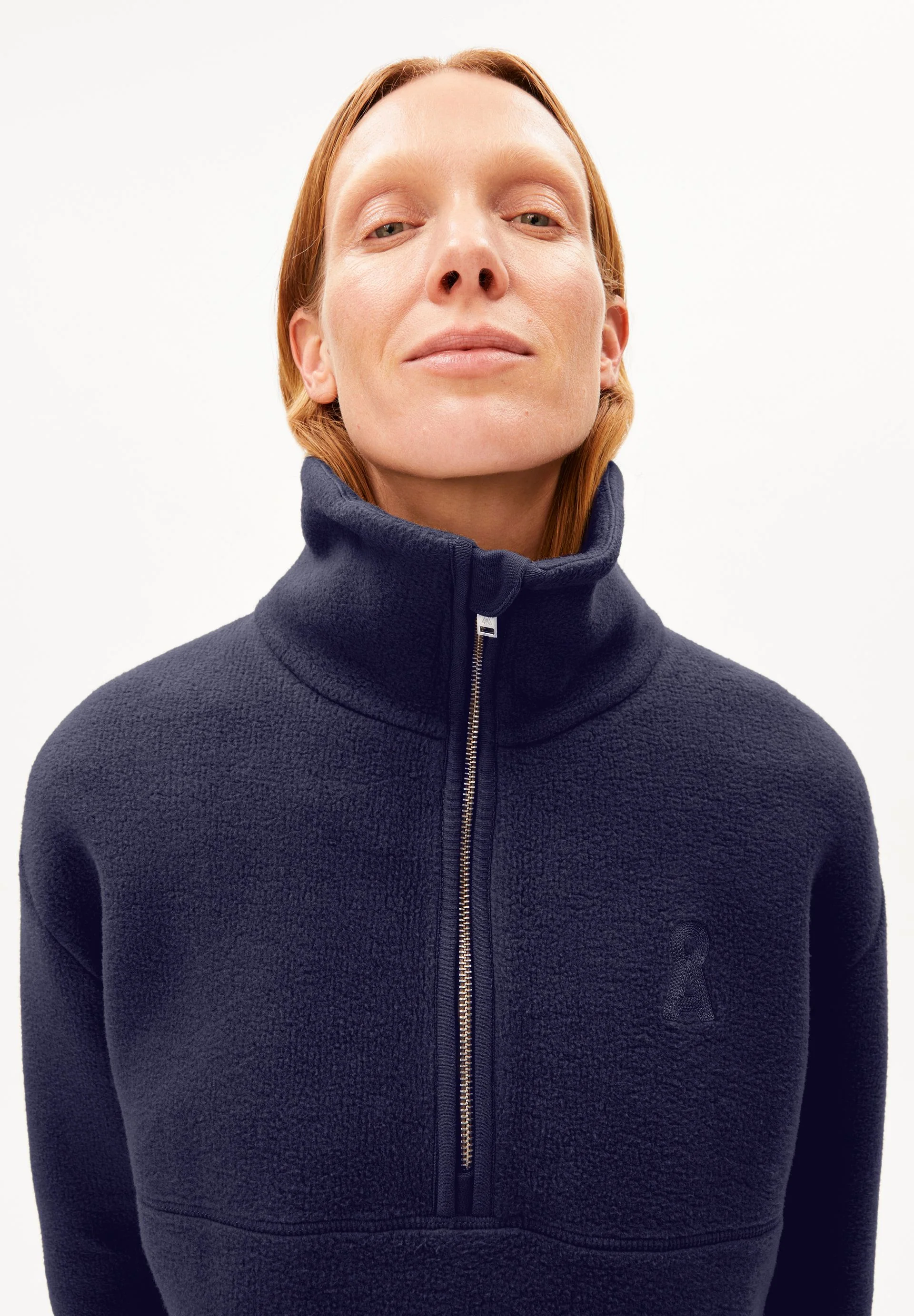 HAARLEENAA FLEECE-SWEATSHIRT | tinted navy - Image 3
