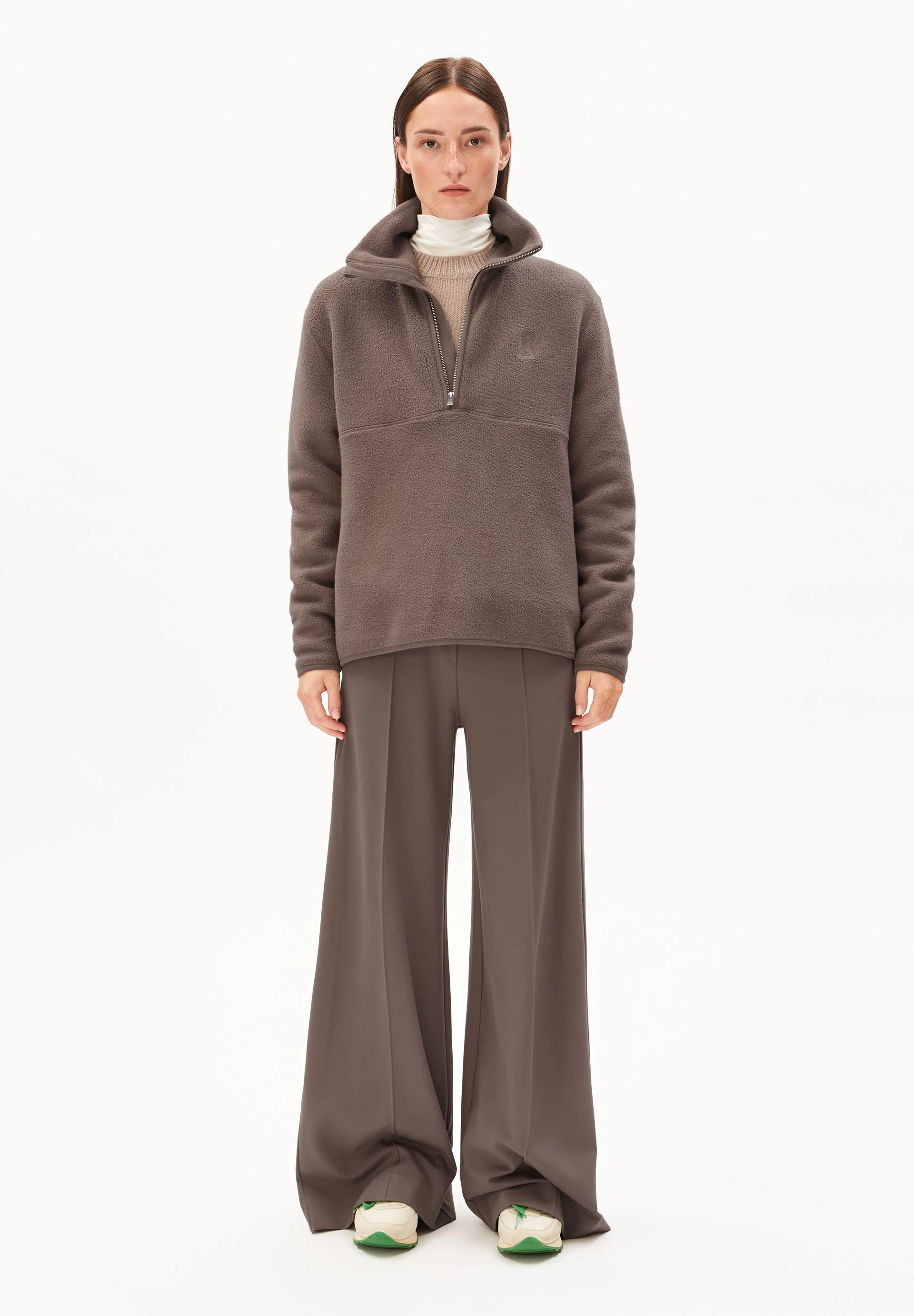 HAARLEENAA FLEECE-SWEATSHIRT | walnut cream - Image 5