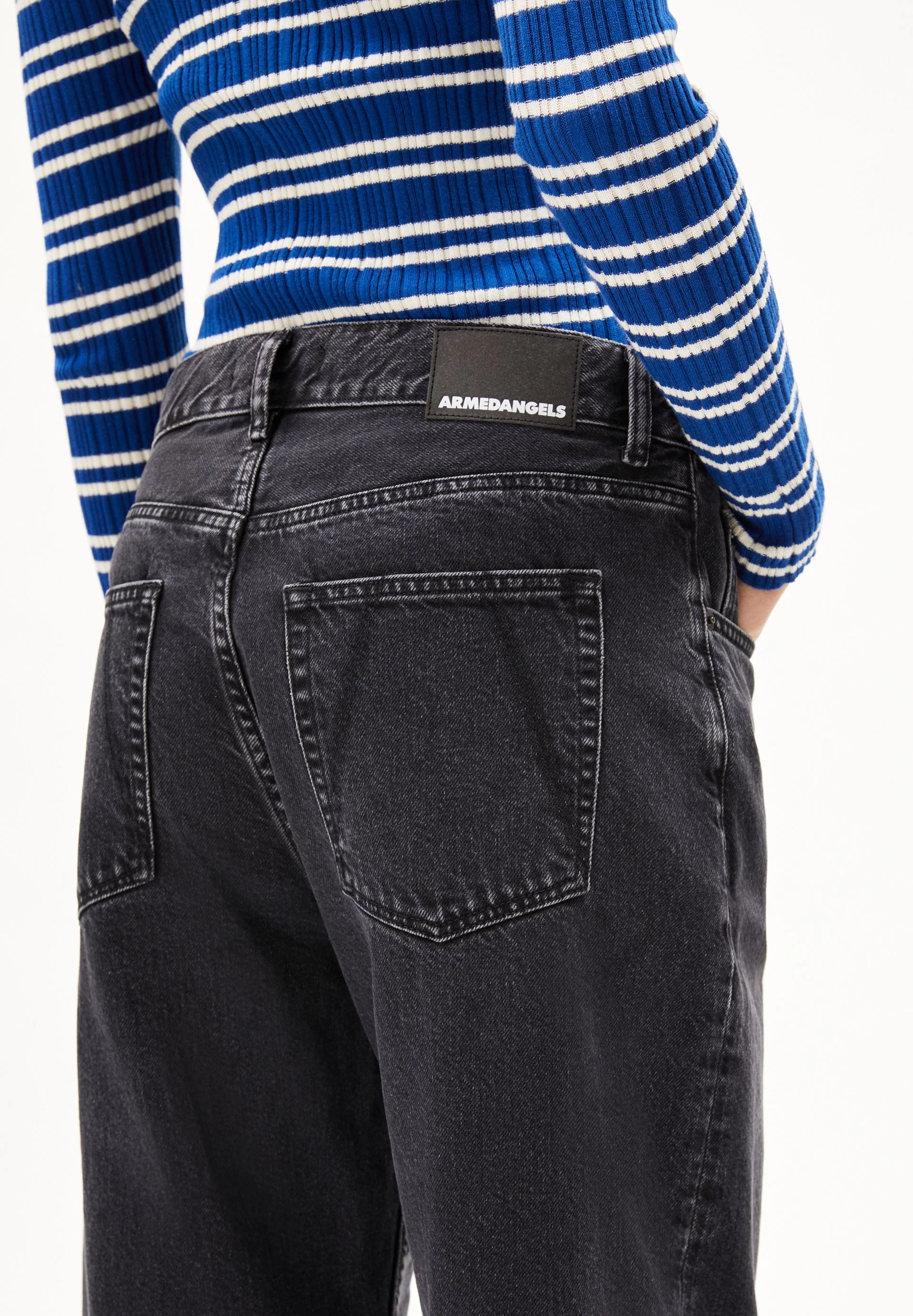HAAYI LOW WAIST BAGGY JEANS | ebony black - Image 3
