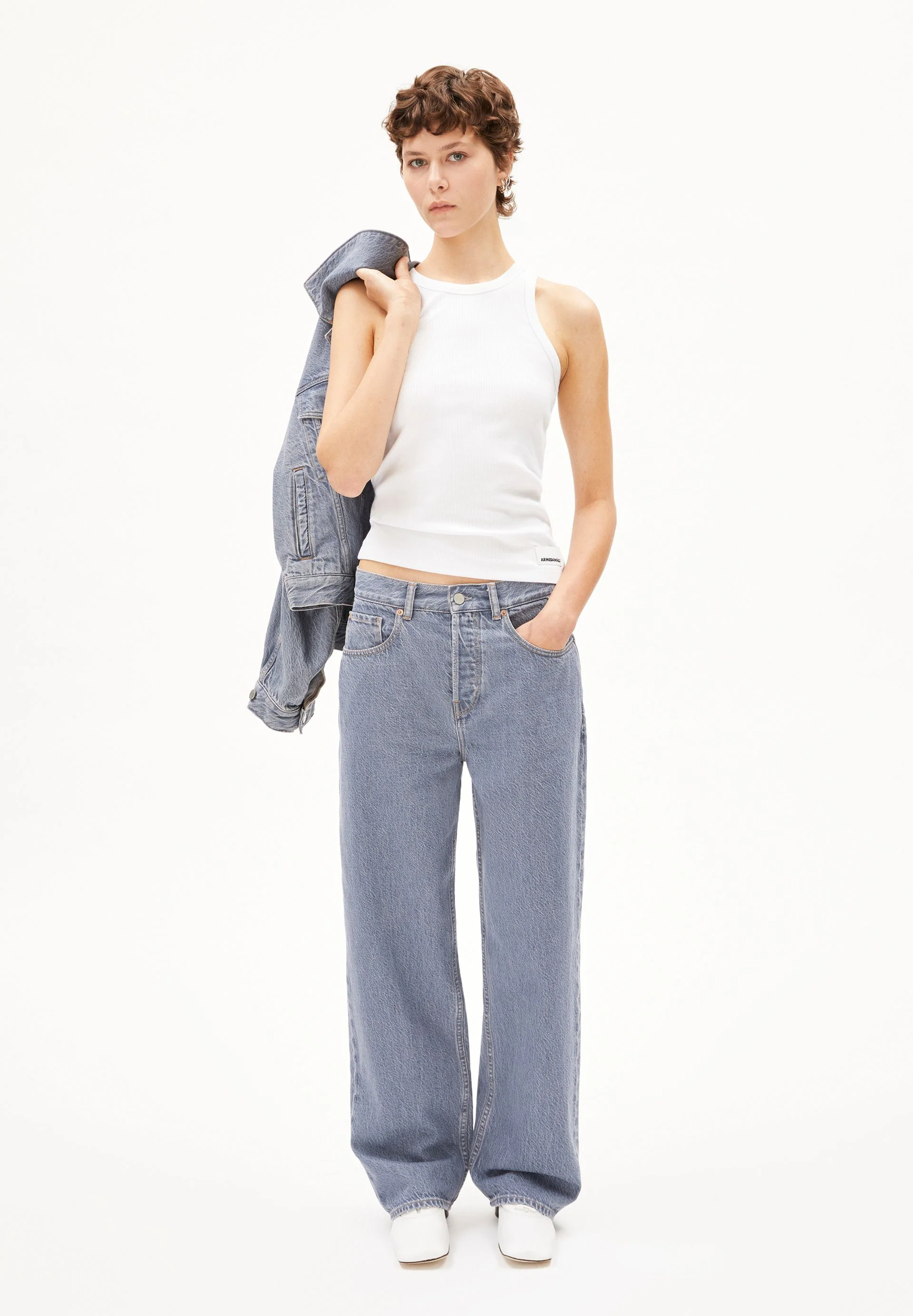 HAAYI LOW WAIST BAGGY JEANS | fog - Image 5