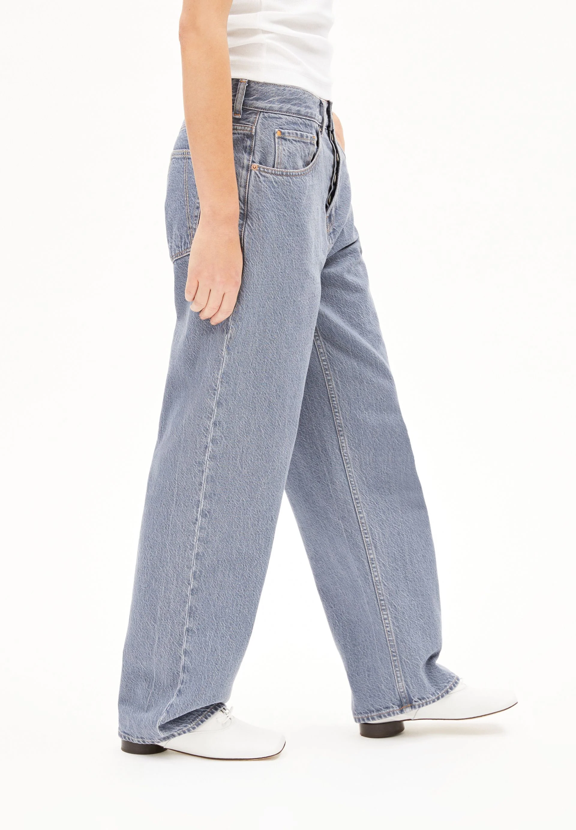 HAAYI LOW WAIST BAGGY JEANS | fog - Image 6