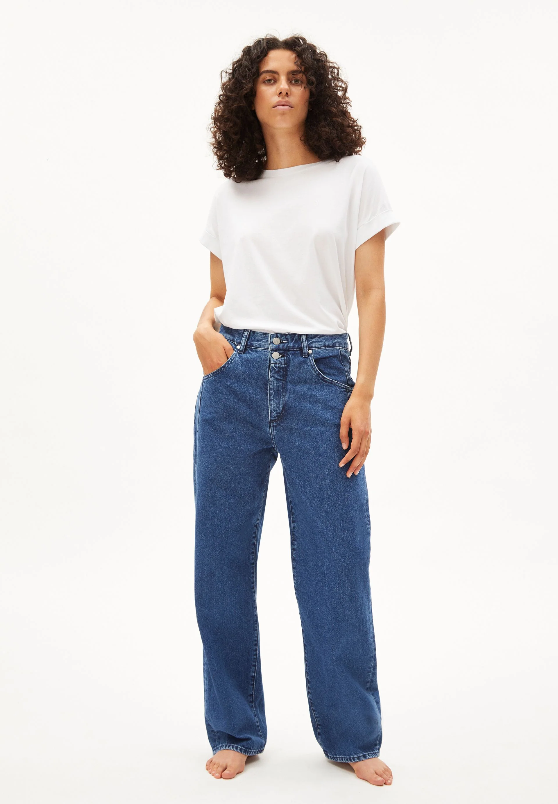 HAAYI LOW WAIST BAGGY JEANS | hyper blue - Image 5