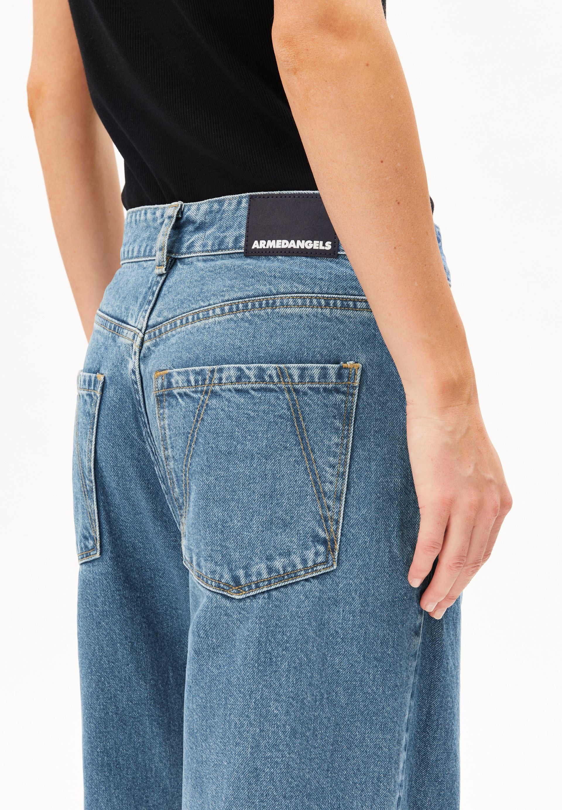 HAAYI LOW WAIST BAGGY JEANS | indigo stone - Image 3