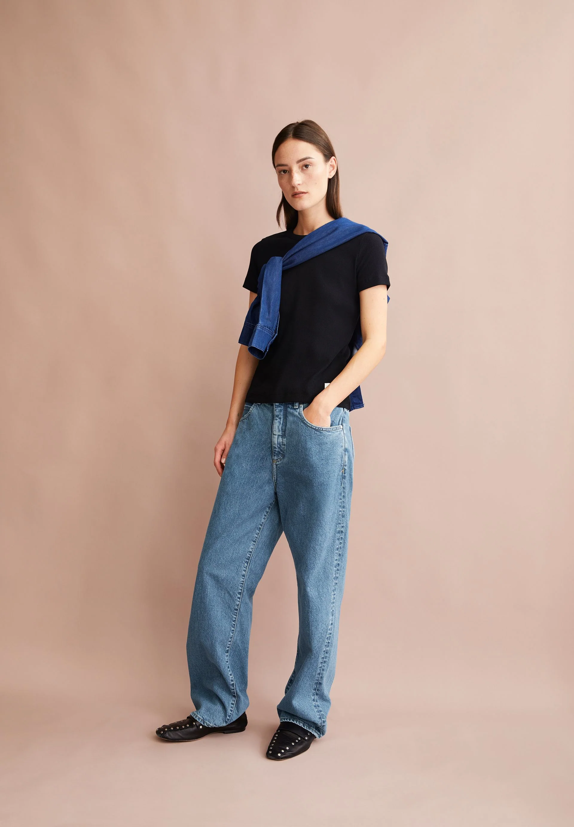 HAAYI LOW WAIST BAGGY JEANS | indigo stone - Image 4
