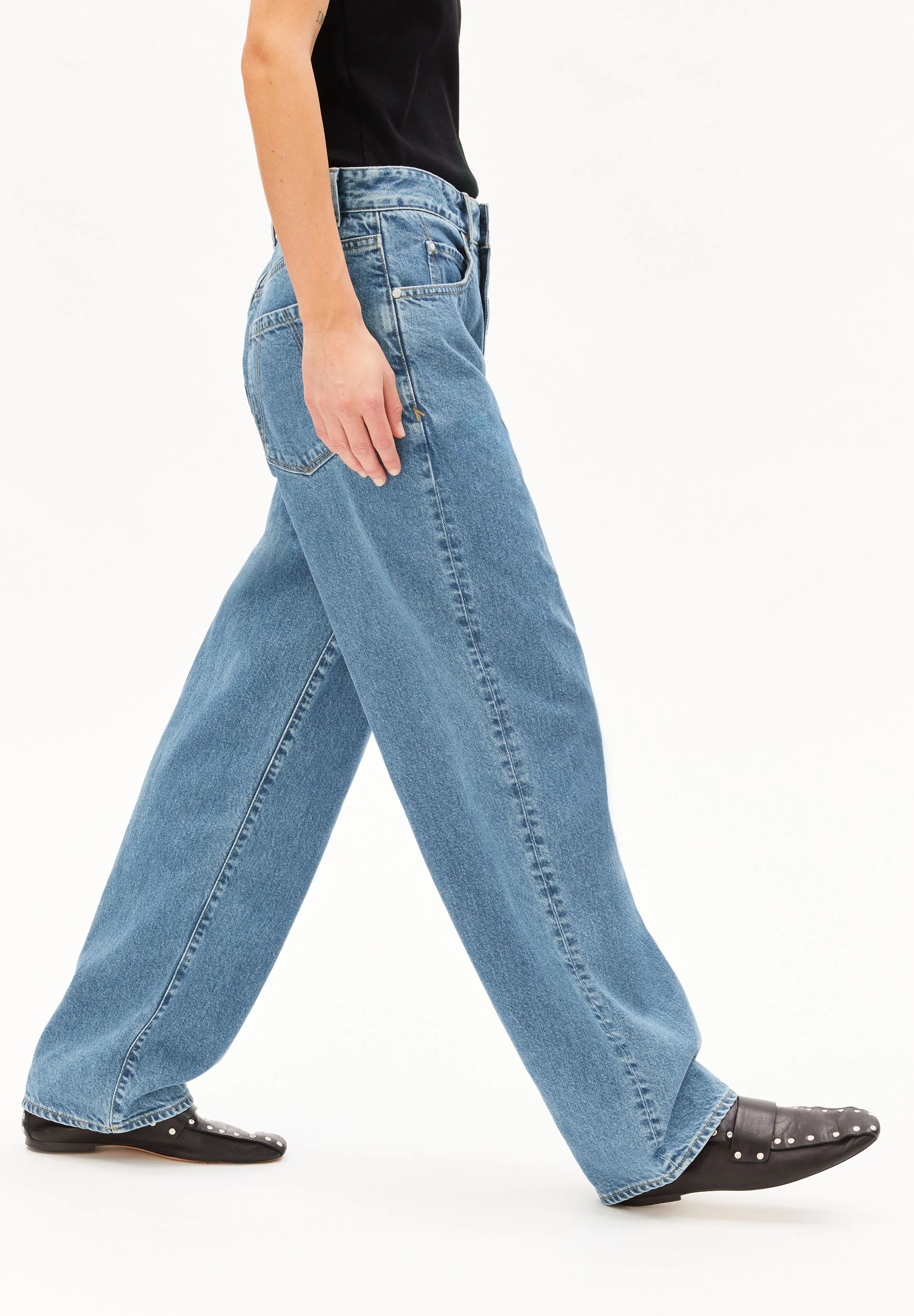 HAAYI LOW WAIST BAGGY JEANS | indigo stone - Image 6
