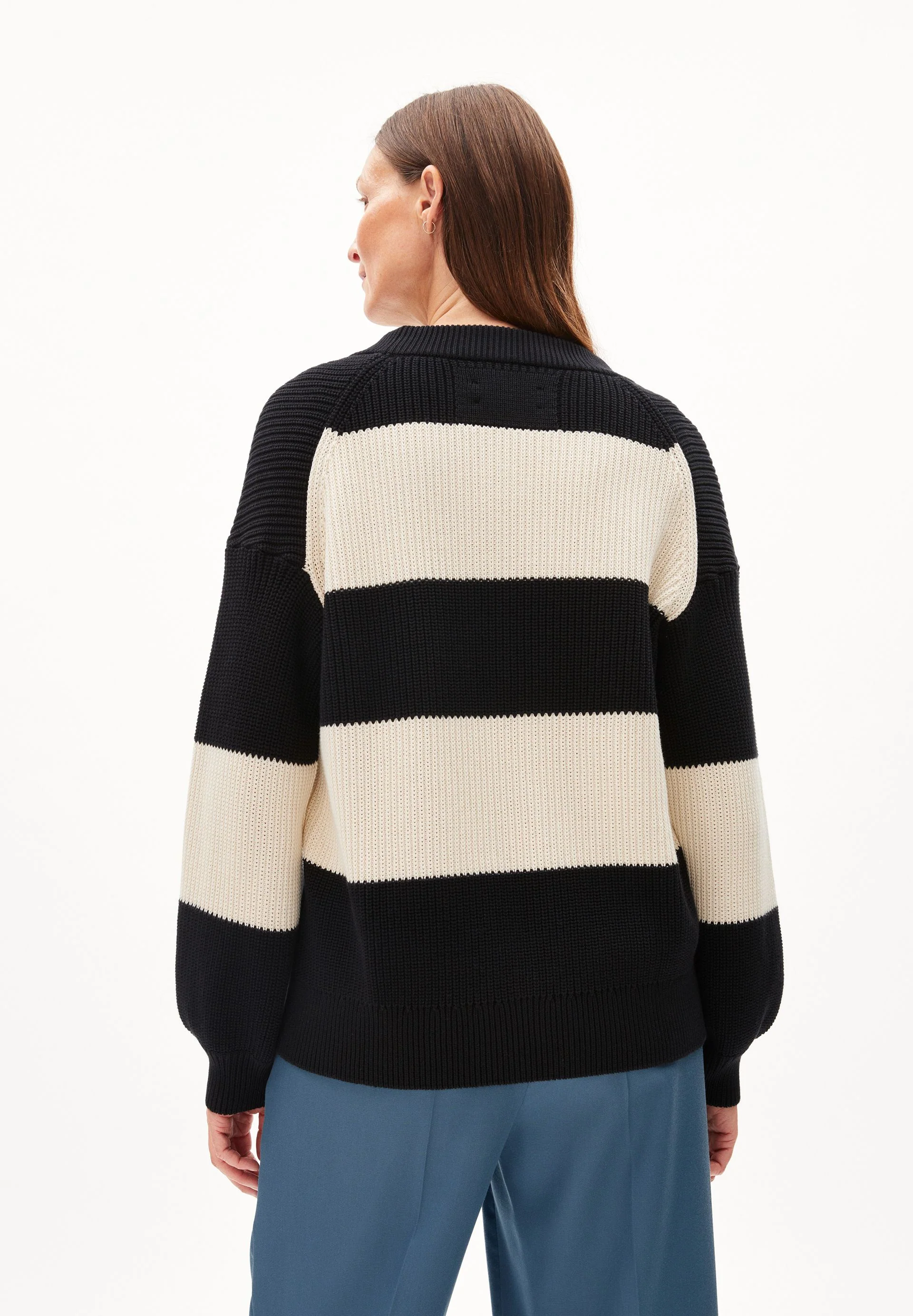 HAAYLE BLOCKSTRIPES | black-oatmilk - Image 2