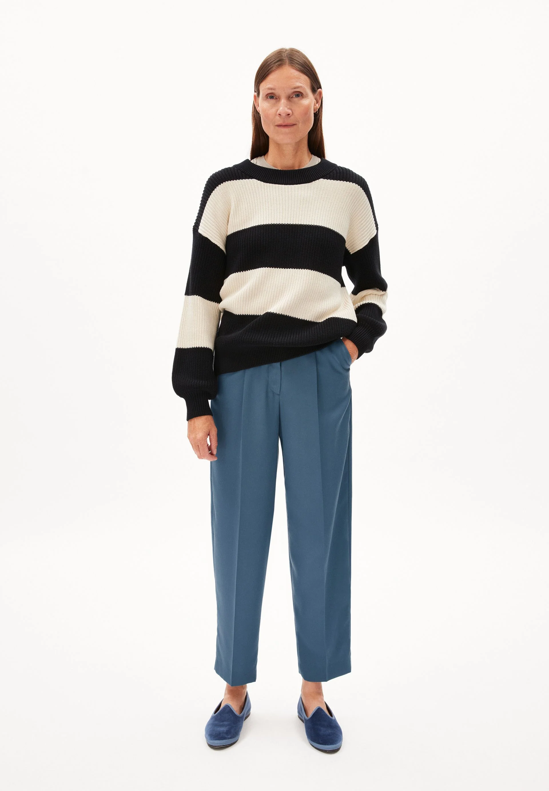 HAAYLE BLOCKSTRIPES | black-oatmilk - Image 5