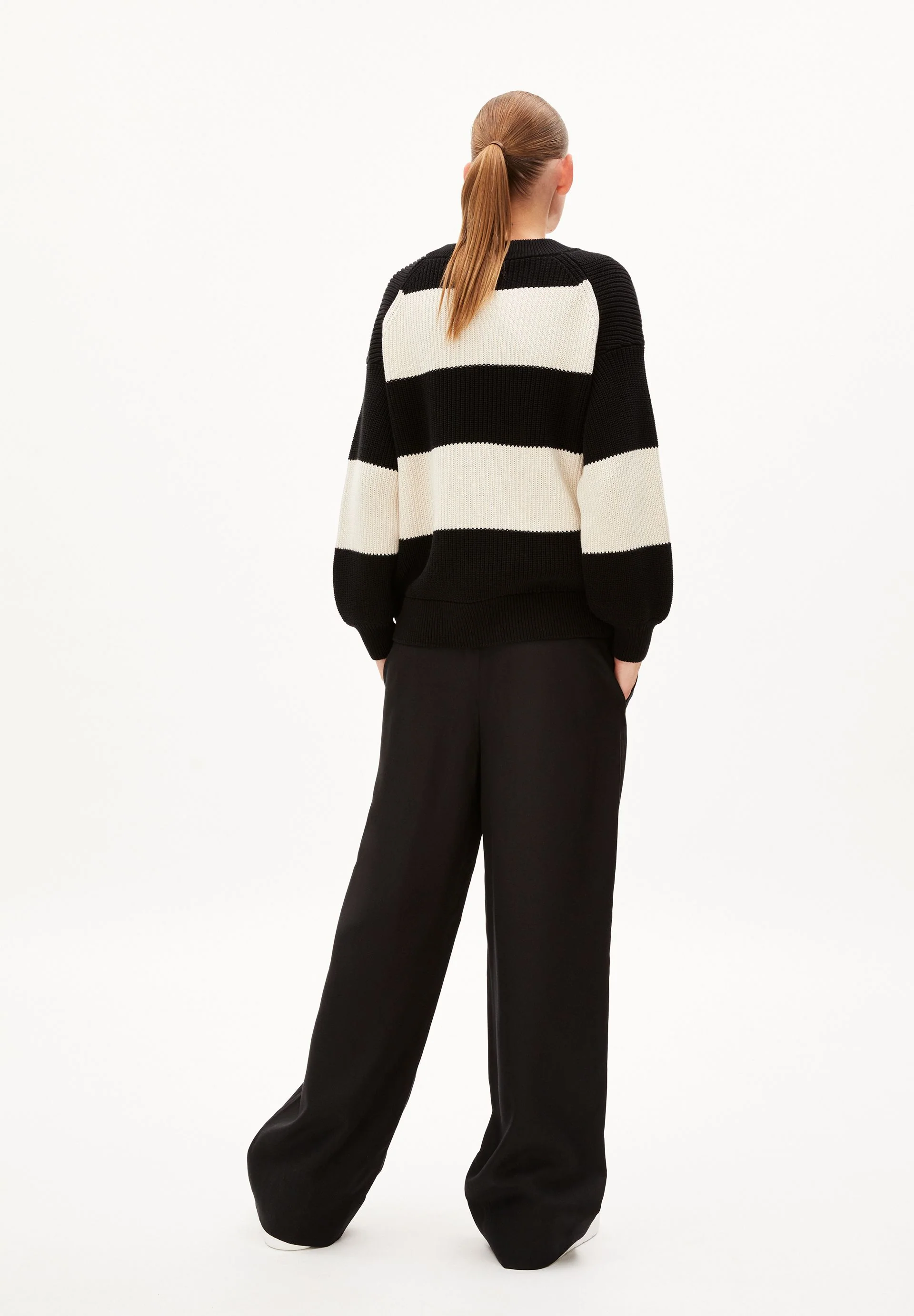 HAAYLE BLOCKSTRIPES | black-undyed - Image 2