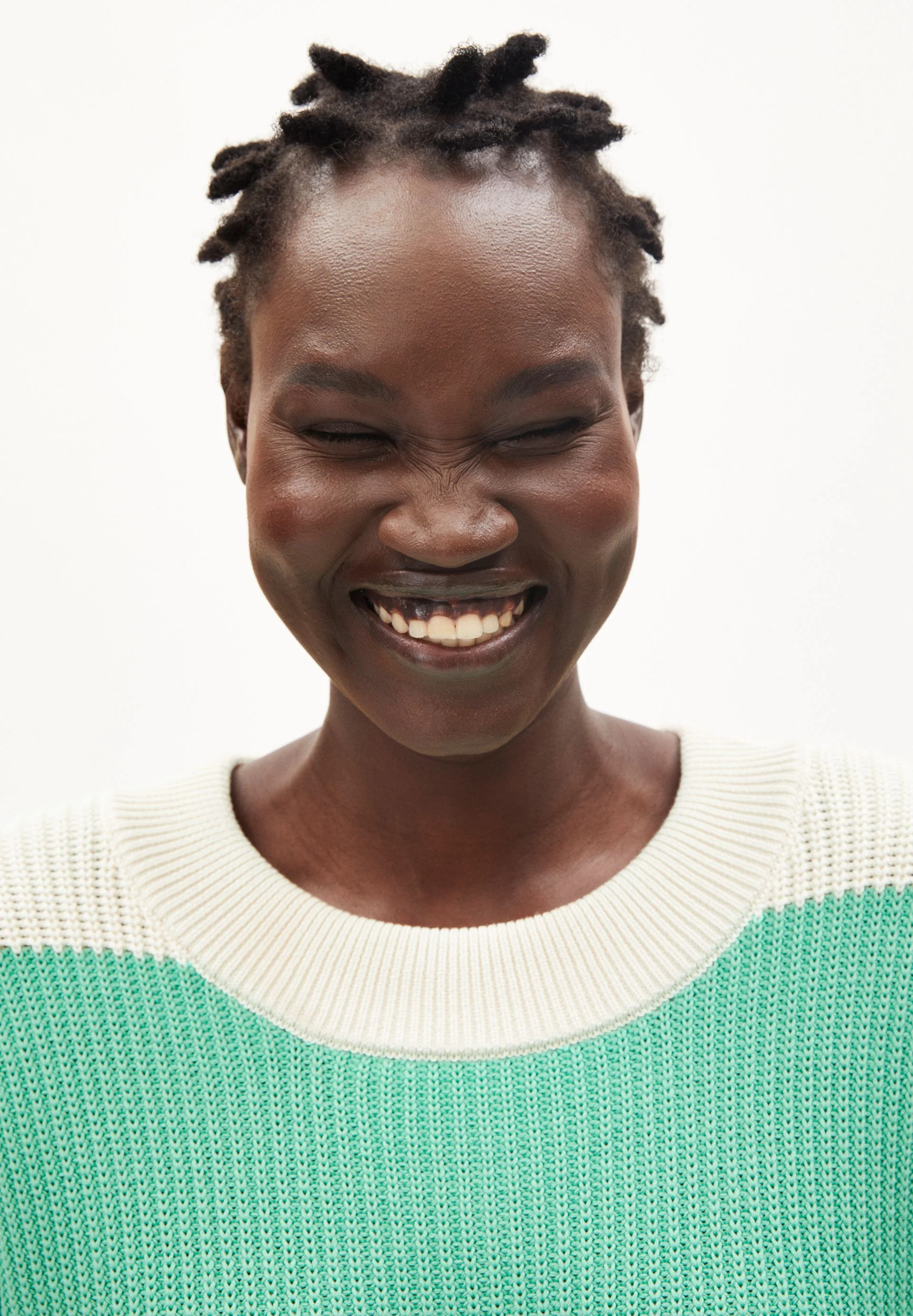 HAAYLE BLOCKSTRIPES | undyed-bright lime - Image 3
