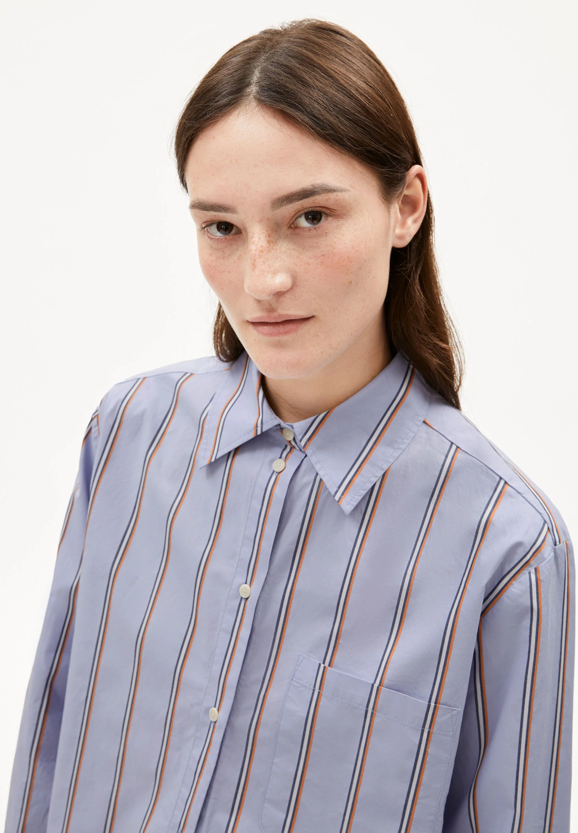 HALIAA STRIPED BLOUSE | heather - Image 3