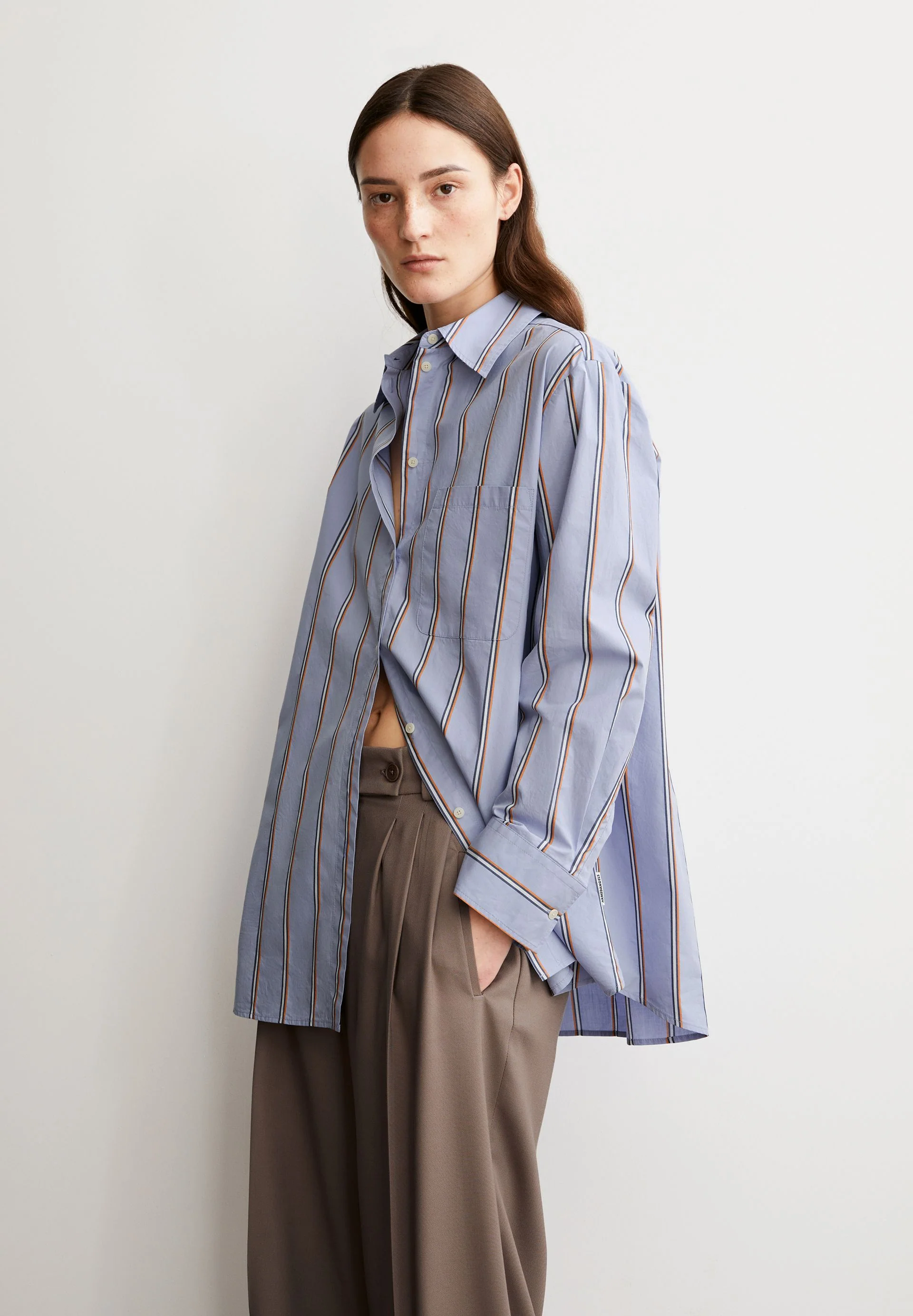 HALIAA STRIPED BLOUSE | heather - Image 4