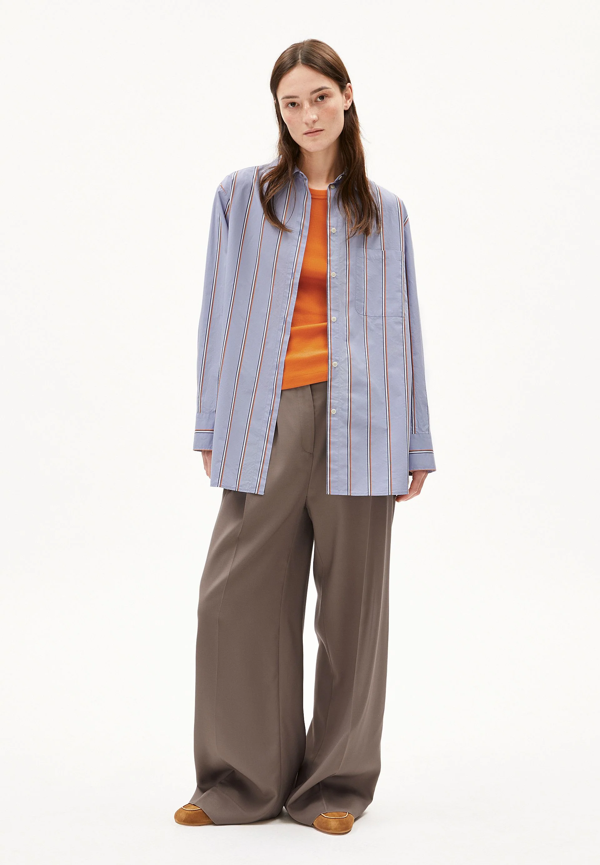 HALIAA STRIPED BLOUSE | heather - Image 5