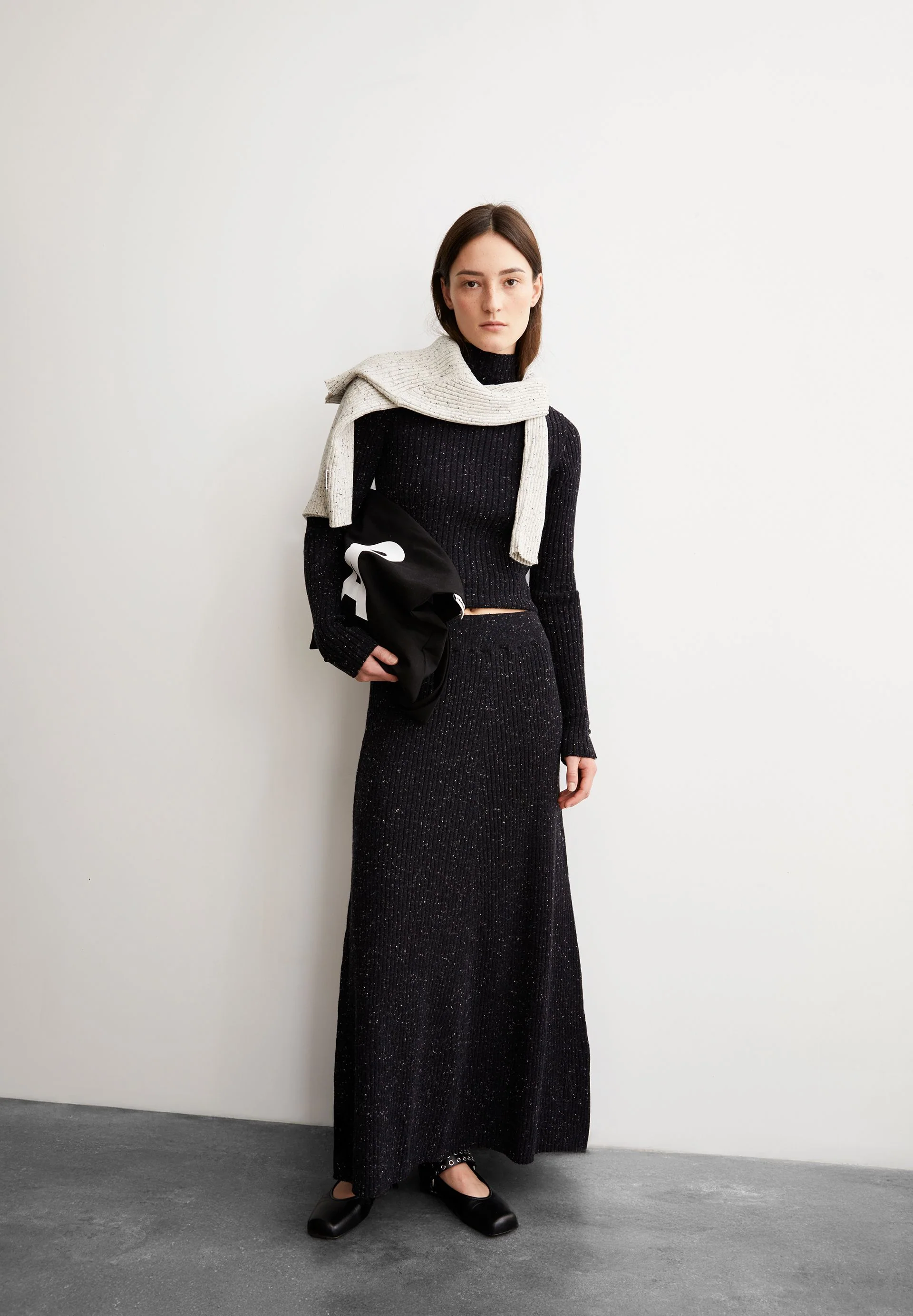 HANAA TWEED ROCK | black-oatmilk - Image 4