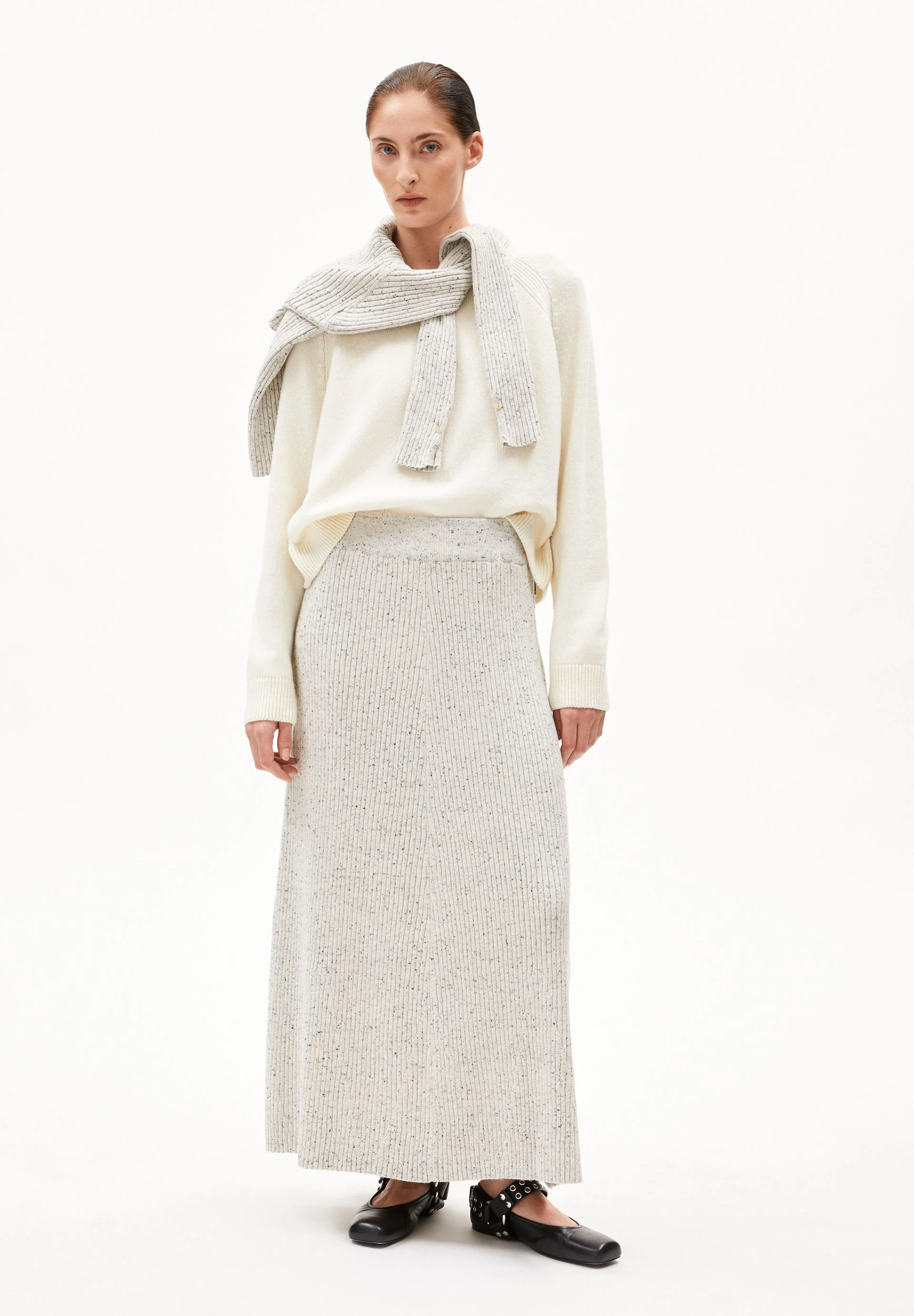 HANAA TWEED ROCK | oatmilk-black - Image 5