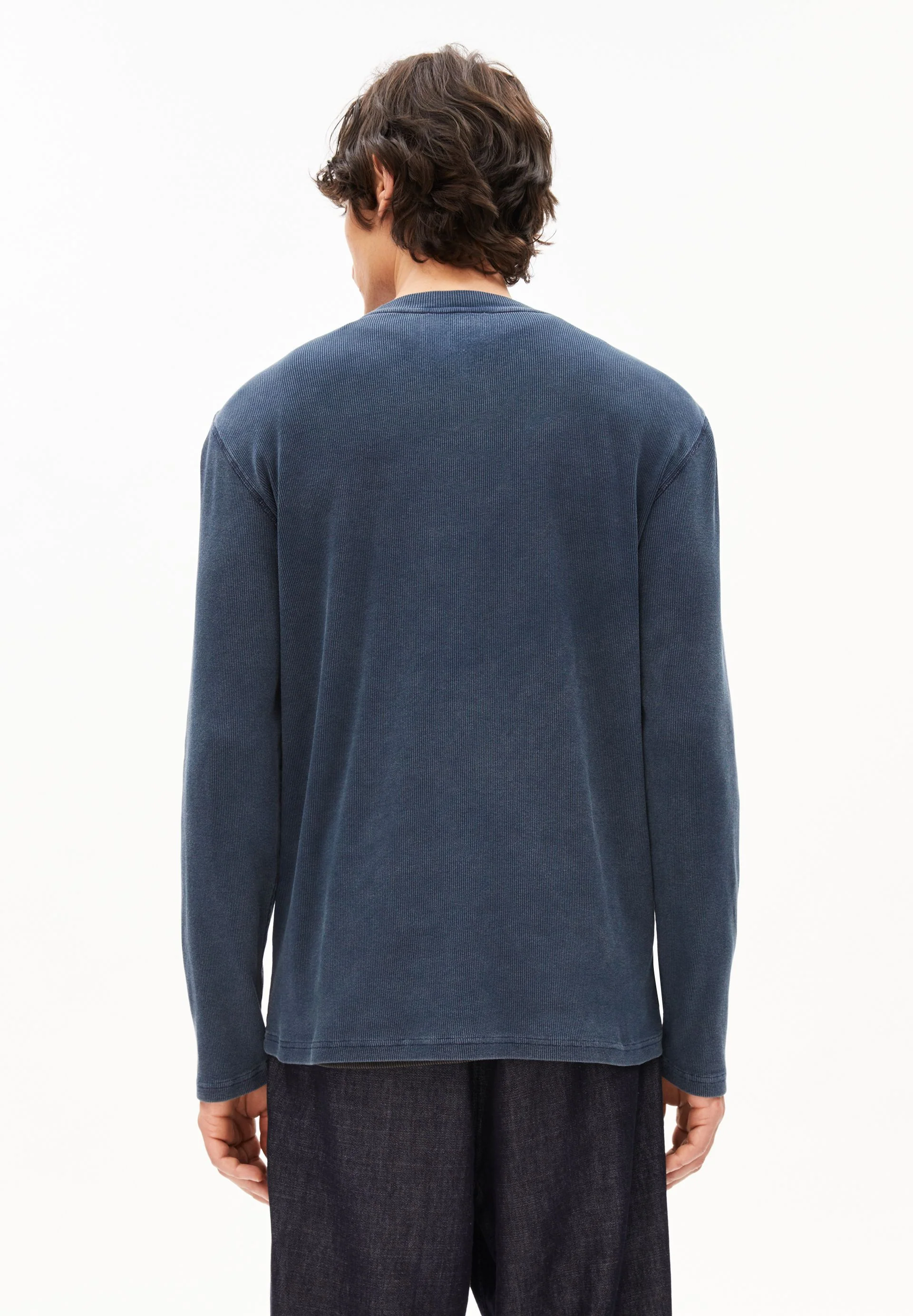 HENLY GMT DYE LANGARMSHIRT | night sky washed - Image 2