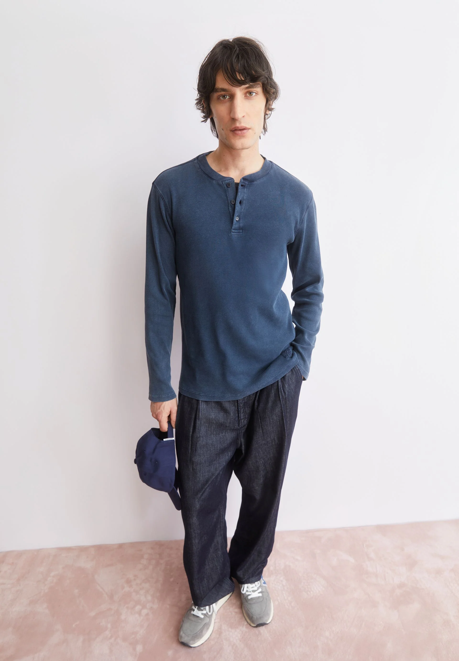 HENLY GMT DYE LANGARMSHIRT | night sky washed - Image 4