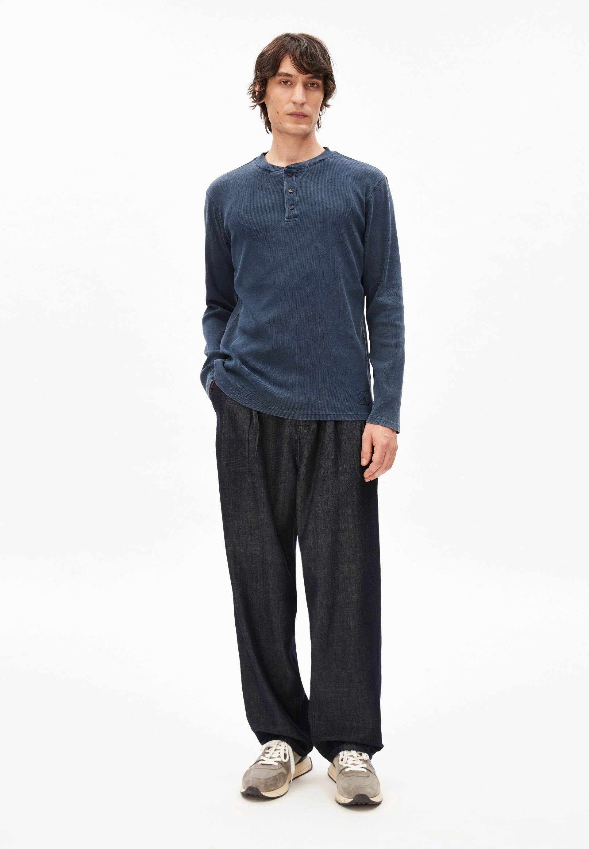 HENLY GMT DYE LANGARMSHIRT | night sky washed - Image 5