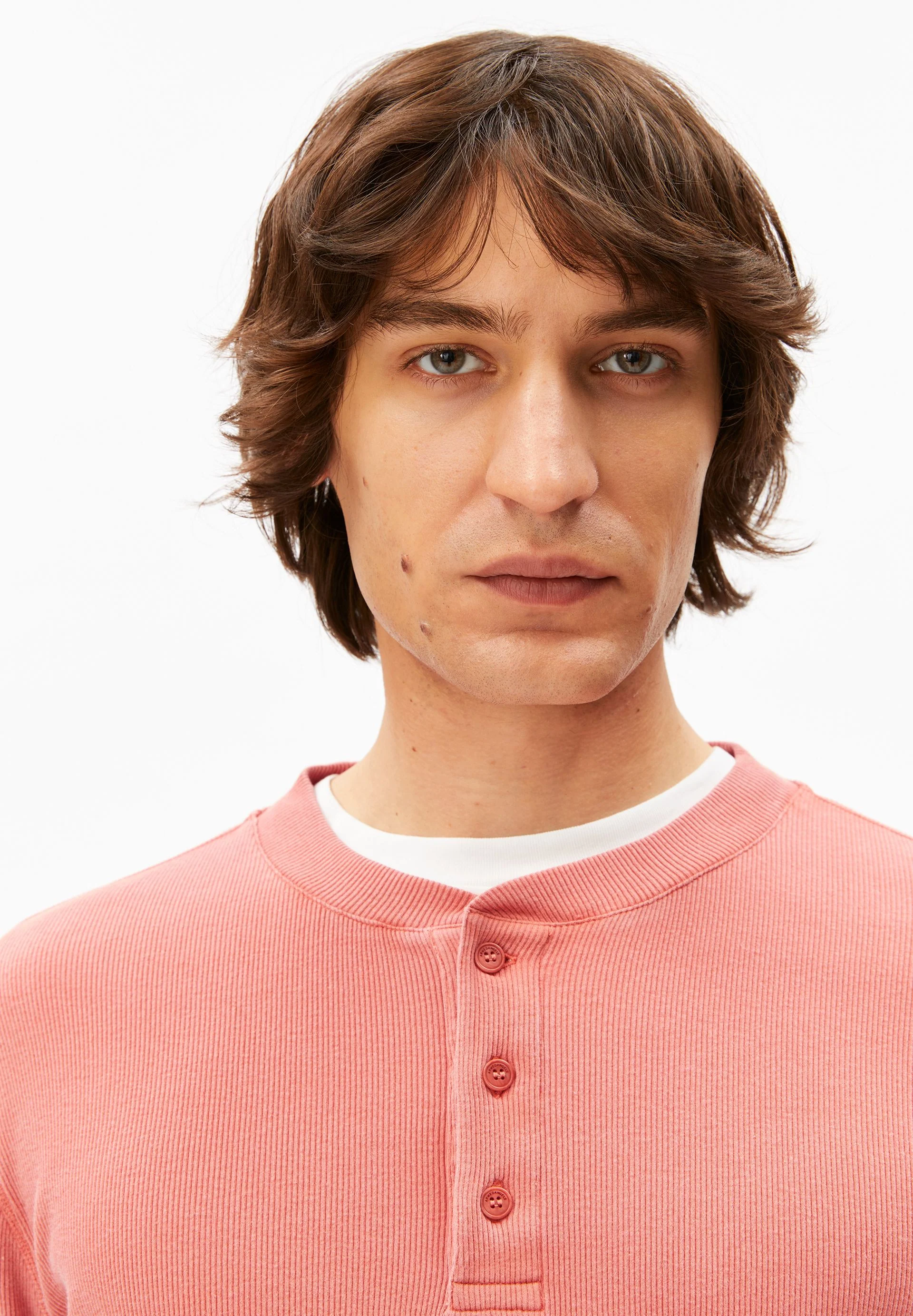 HENLY GMT DYE LANGARMSHIRT | tabasco red washed - Image 3
