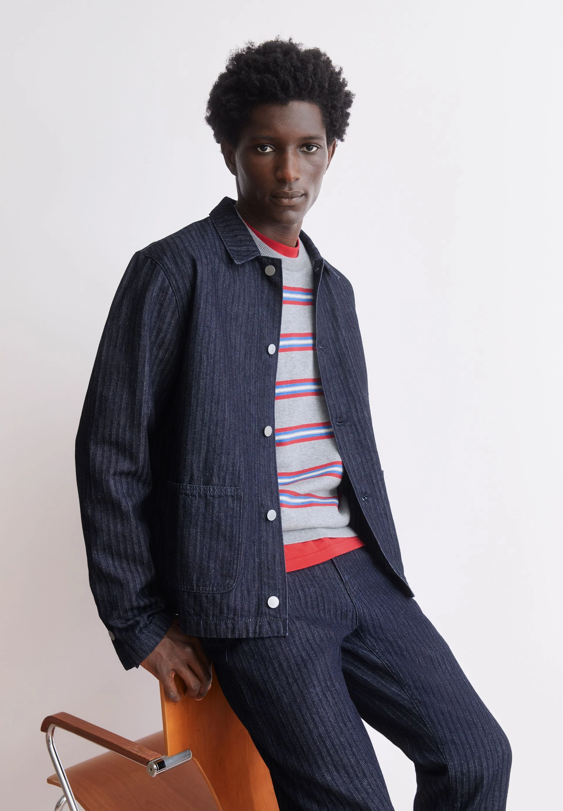 HERRINGBONE JEANSJACKE | rinse - Image 4
