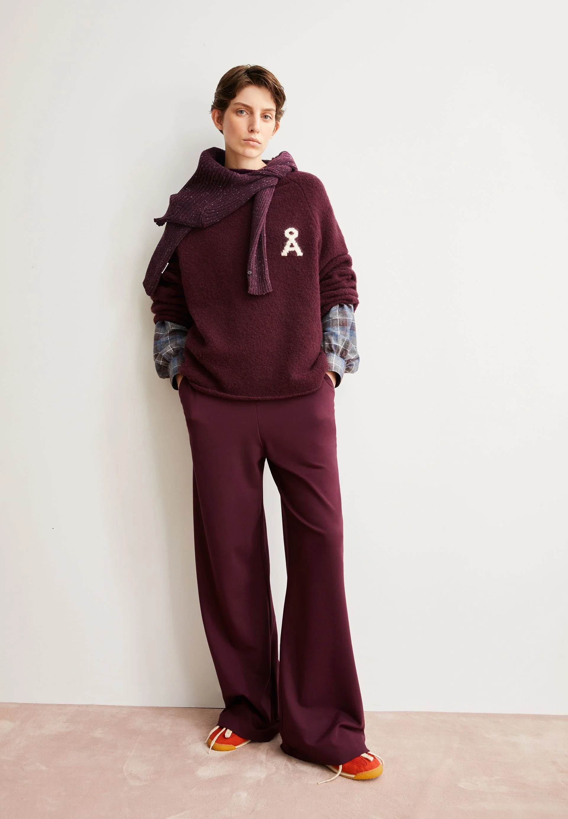 HIMAARI JERSEYHOSE | dark cranberry - Image 4