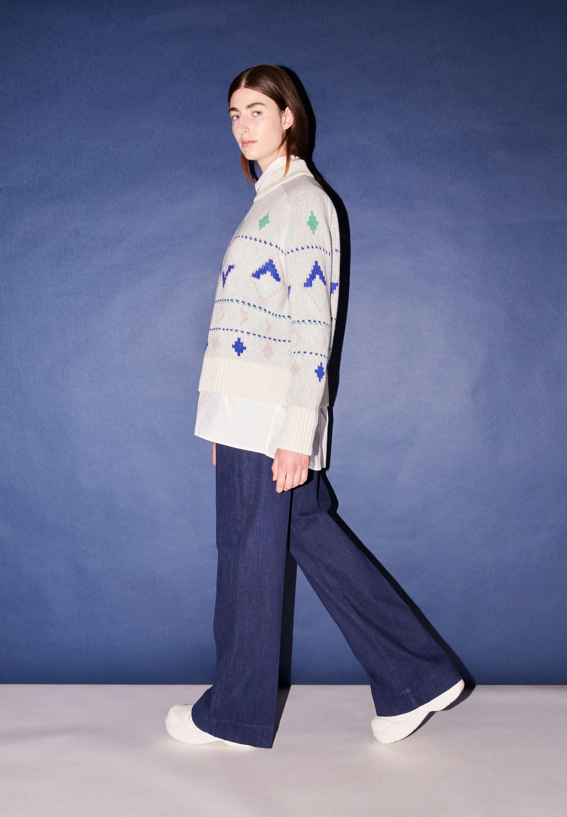 HOLGAA NAIVE FAIRISLE | oatmilk-apple neon - Image 4