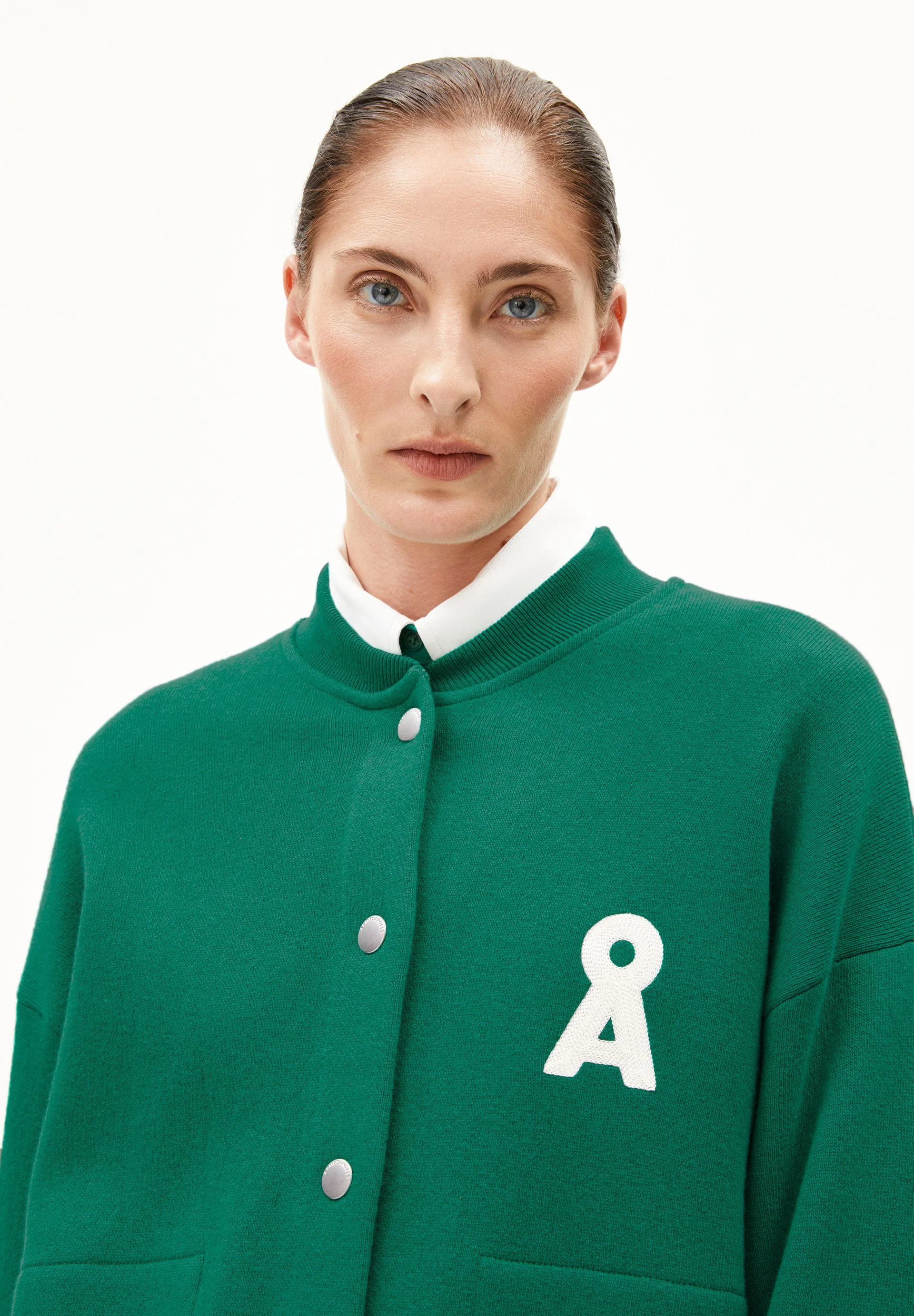 ICONIC Å BOMBERJACKE | emerald green-oatmilk - Image 3
