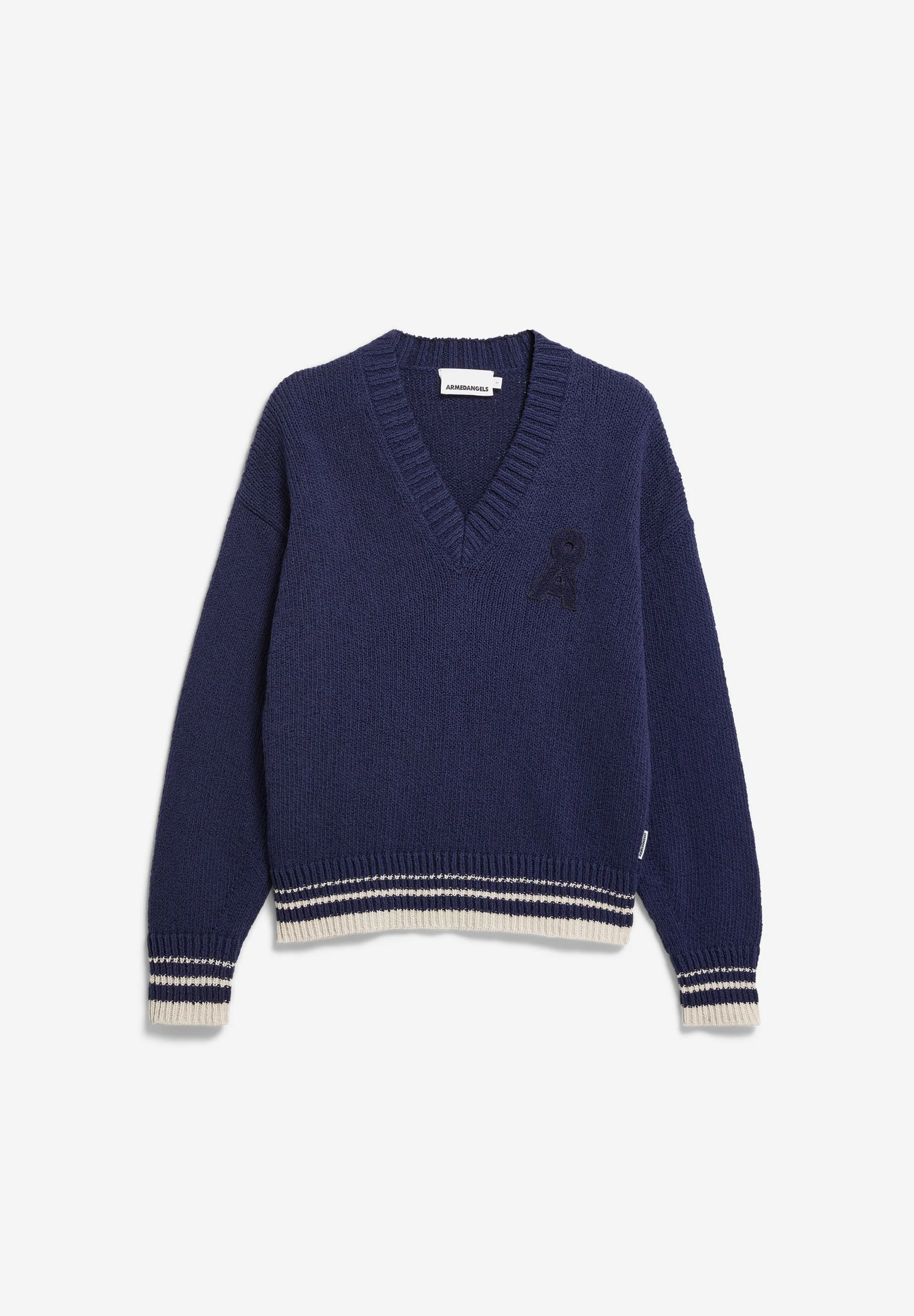 ICONIC Å COLLEGE STRICKPULLOVER | tinted navy-oatmilk - Image 7