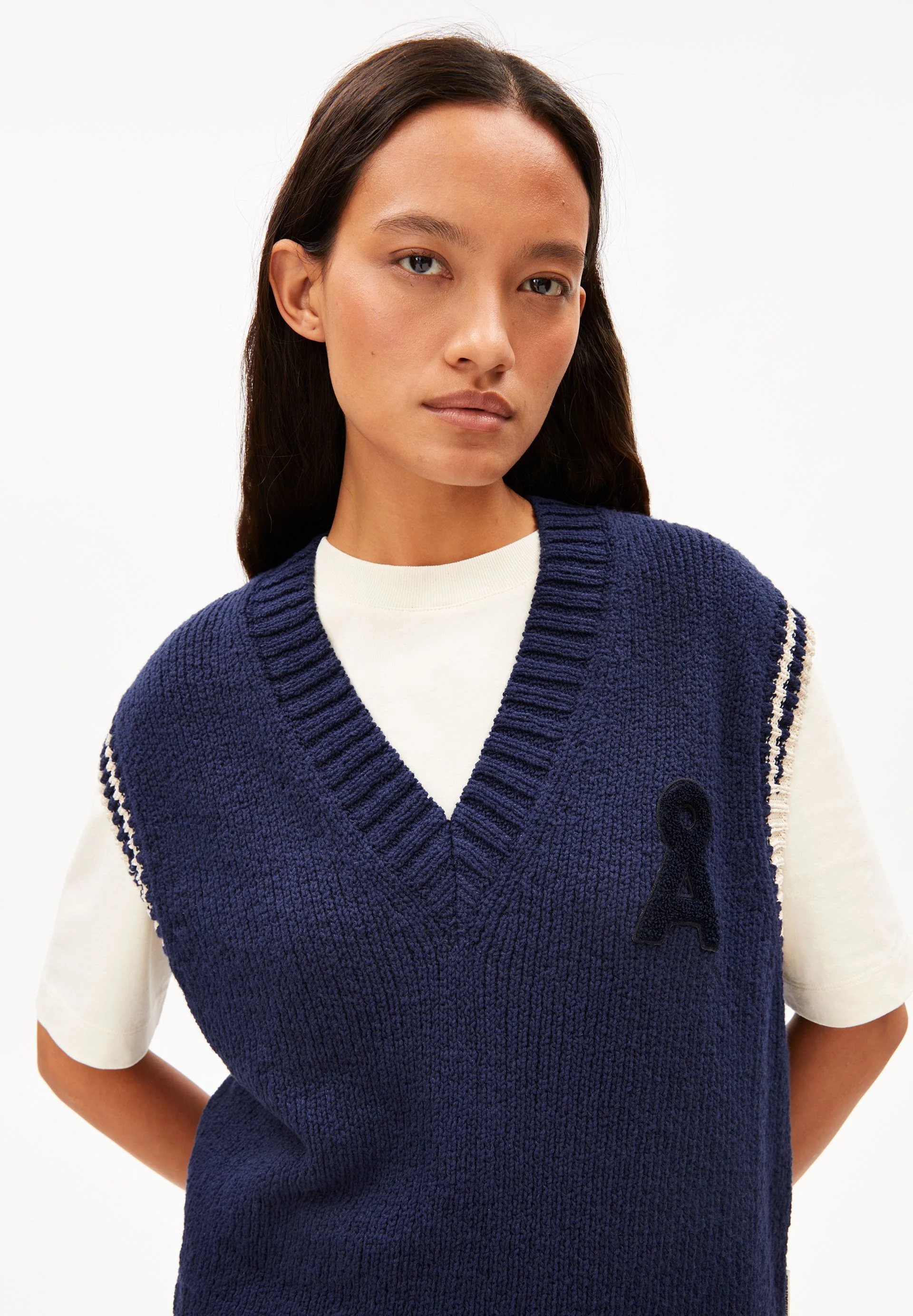 ICONIC Å COLLEGE PULLUNDER | tinted navy-oatmilk - Image 3