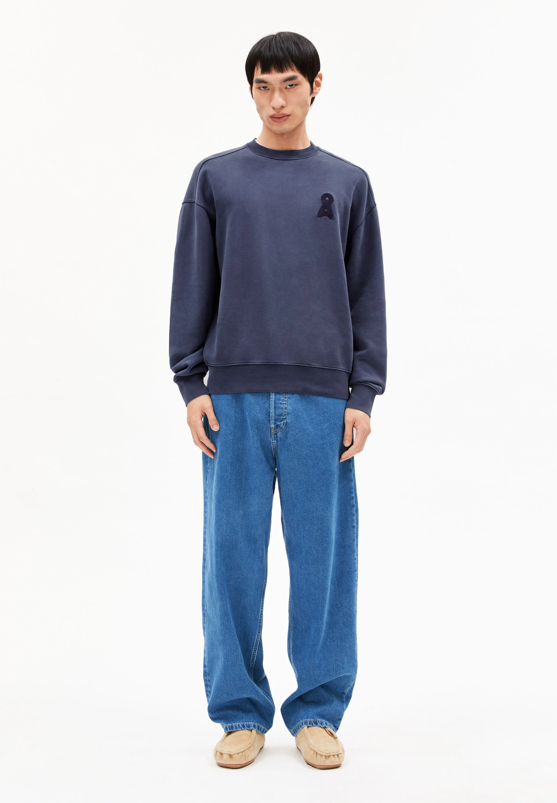 ICONIC Å EMAAL GMT DYE SWEATSHIRT | blue noon washed - Image 5
