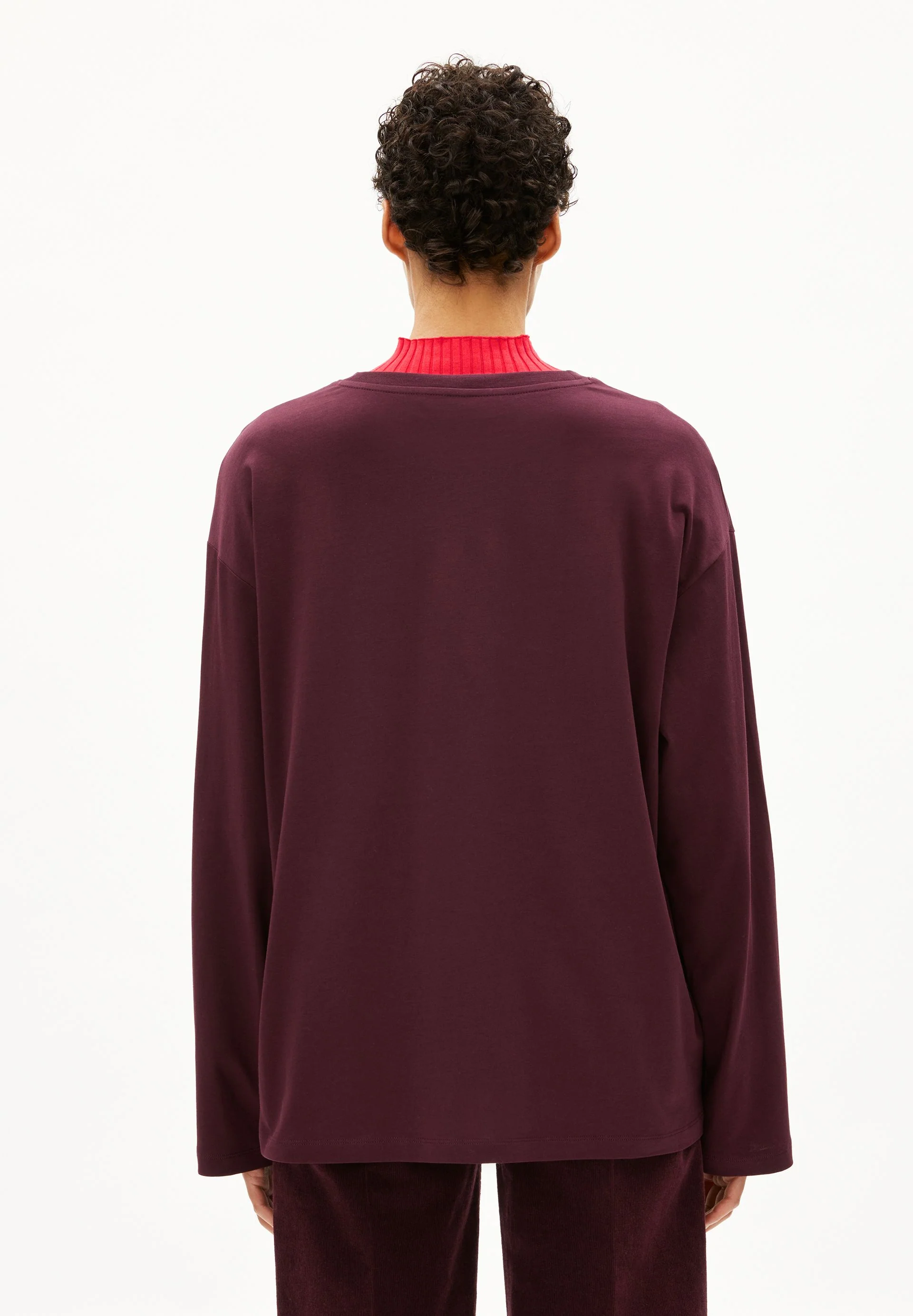 ICONIC Å FIETAA LANGARMSHIRT | dark cranberry - Image 2