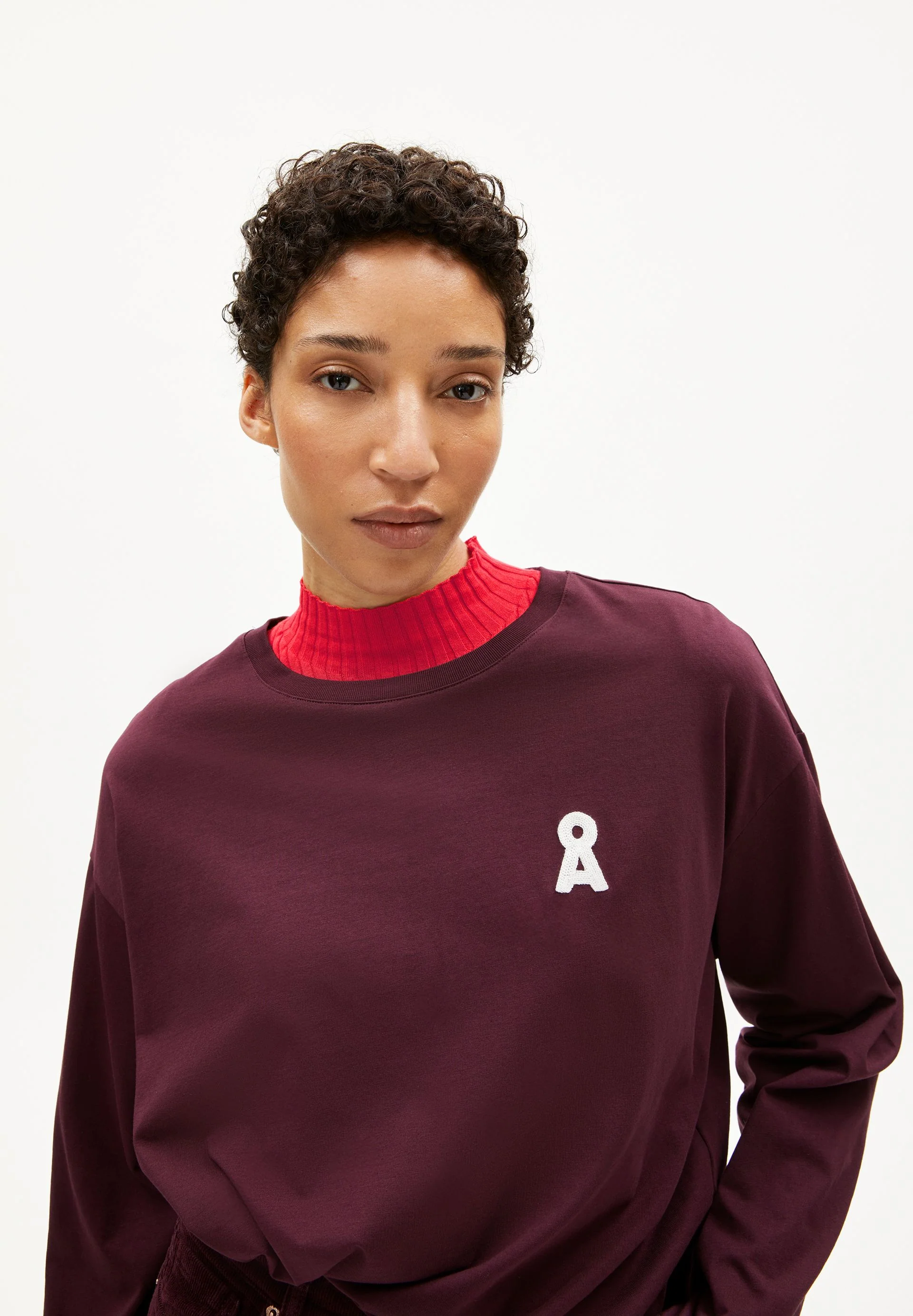 ICONIC Å FIETAA LANGARMSHIRT | dark cranberry - Image 3