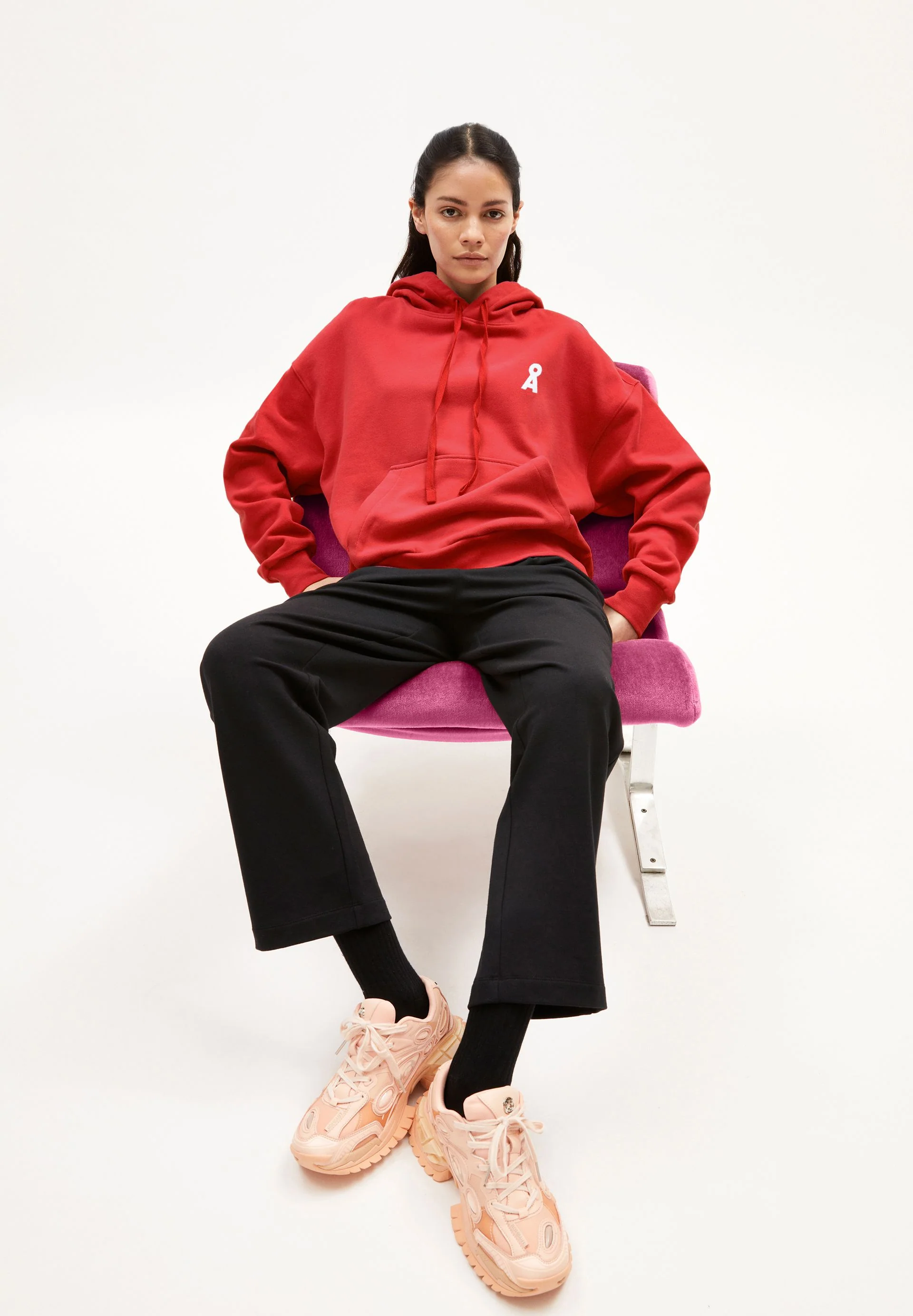 ICONIC Å FRANCISARAA SWEATHOODIE | coral blush - Image 4