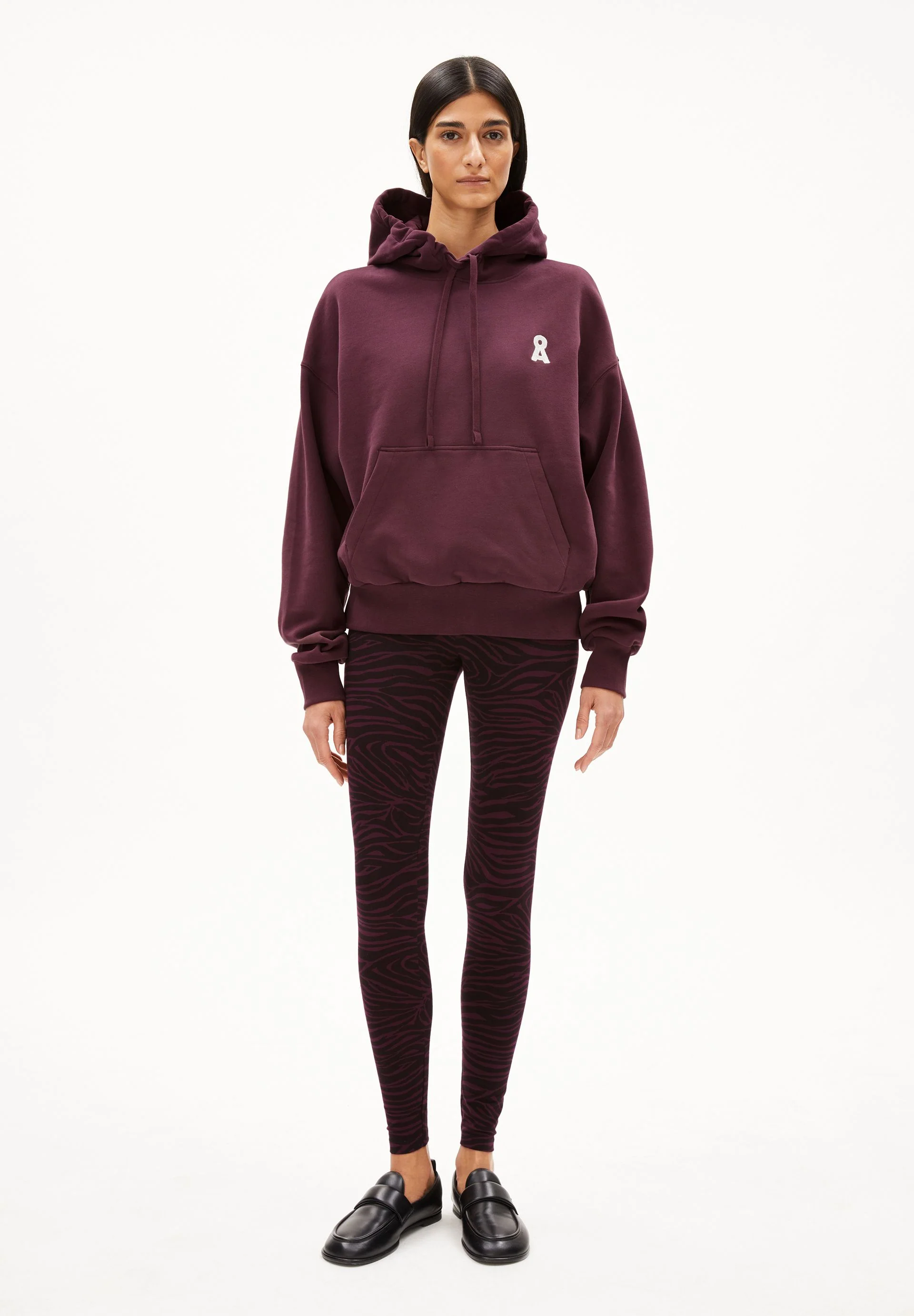 ICONIC Å FRANCISARAA SWEATHOODIE | dark cranberry - Image 5