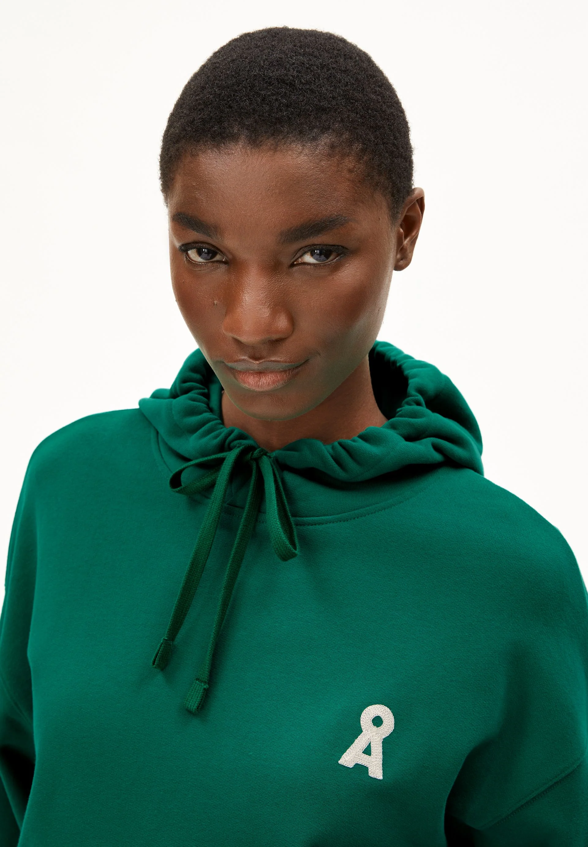 ICONIC Å FRANCISARAA SWEATHOODIE | emerald green - Image 3