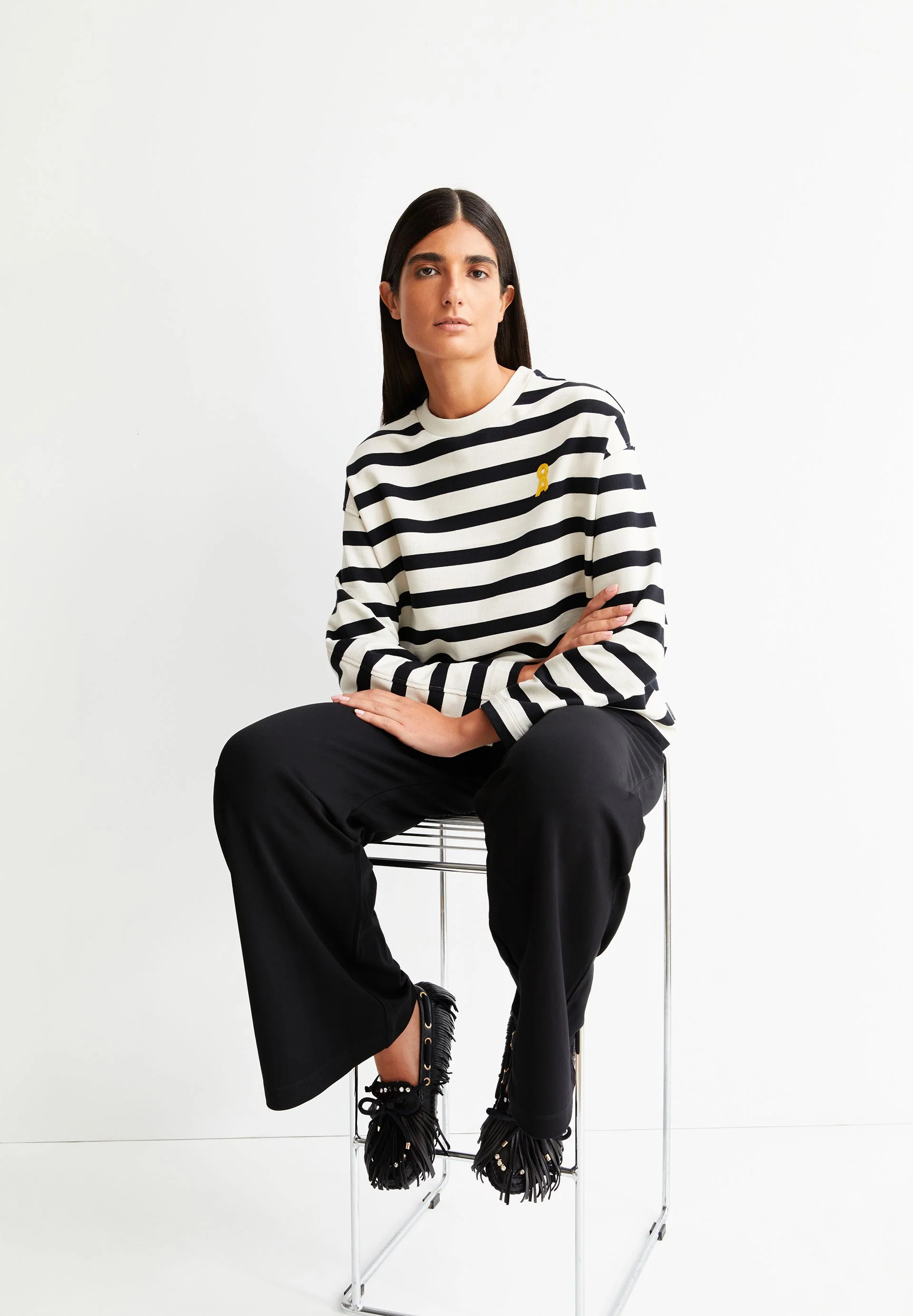 ICONIC Å FRANKAA BOLD SWEATSHIRT | undyed-black - Image 4