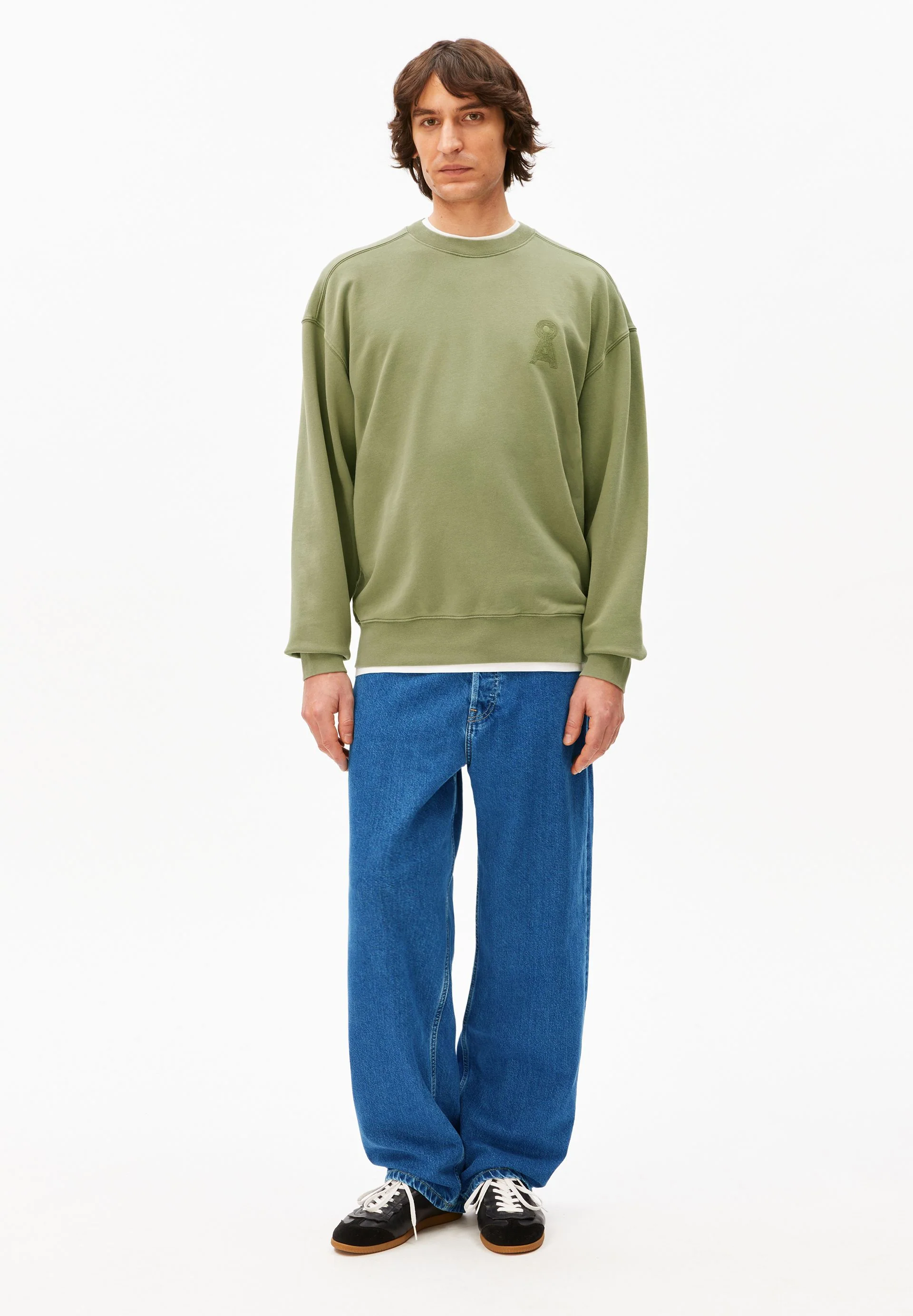 ICONIC Å GMT DYE SWEATSHIRT | fatigue green washed - Image 5
