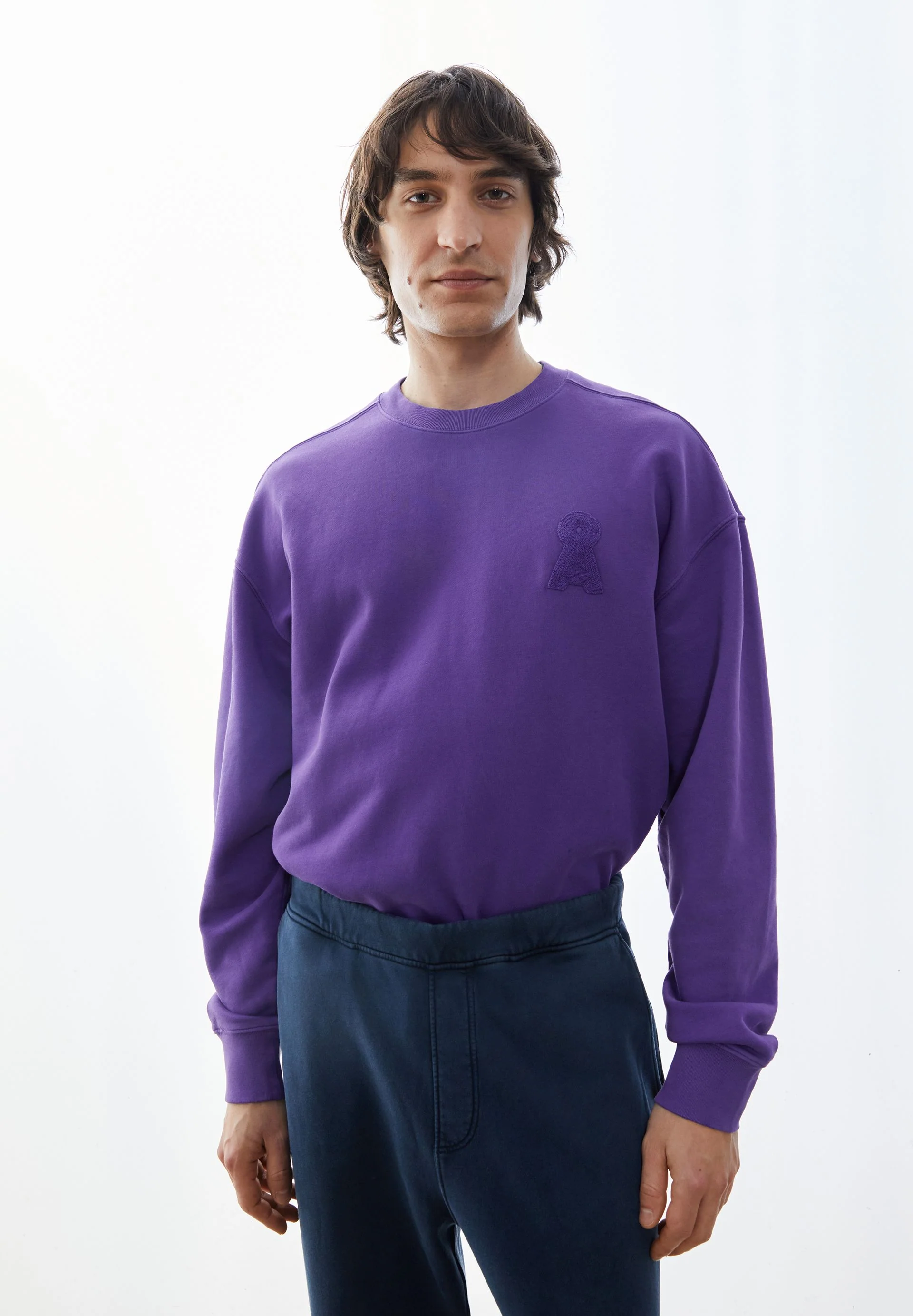 ICONIC Å GMT DYE SWEATSHIRT | pungent purple washed - Image 4