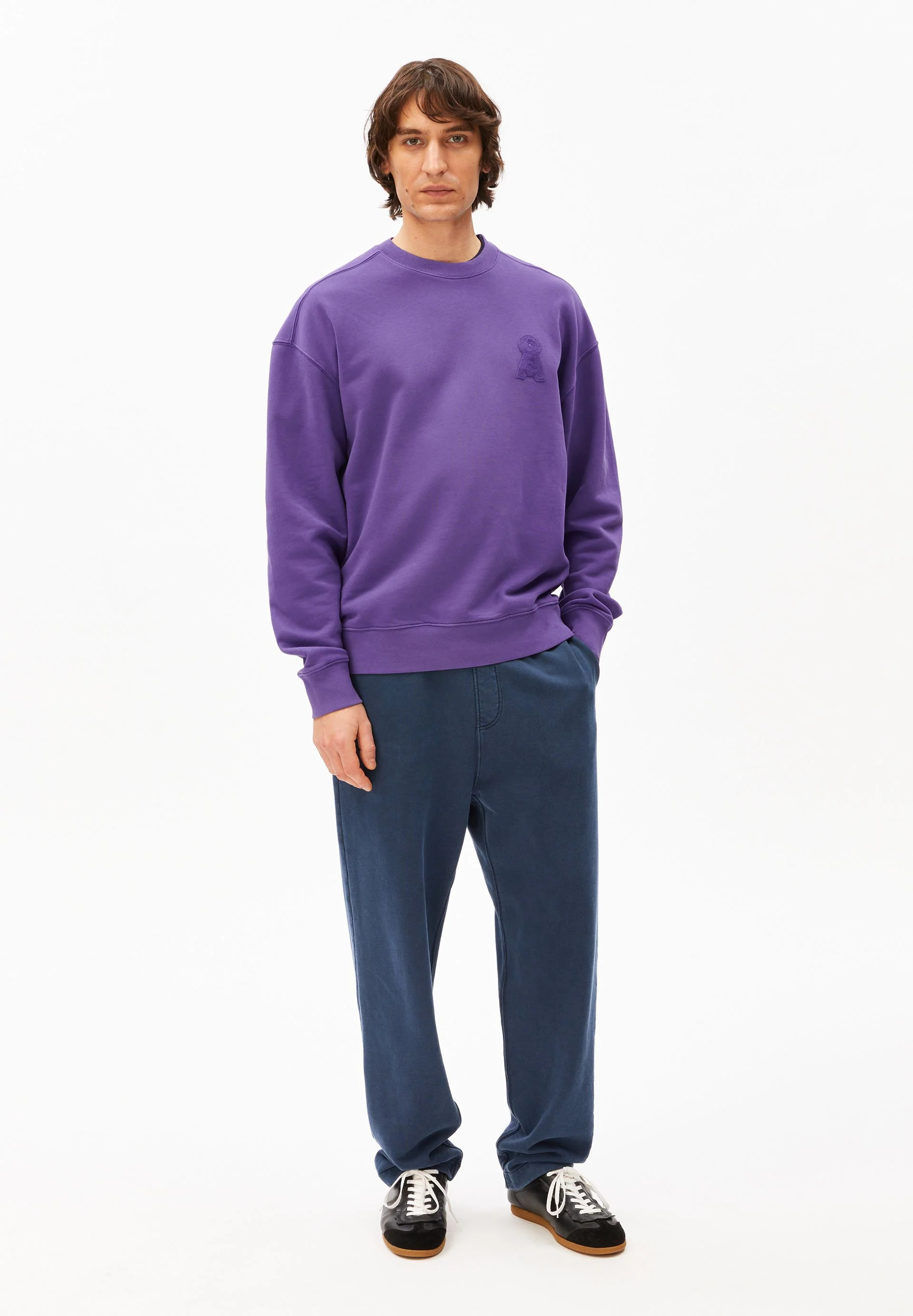ICONIC Å GMT DYE SWEATSHIRT | pungent purple washed - Image 5