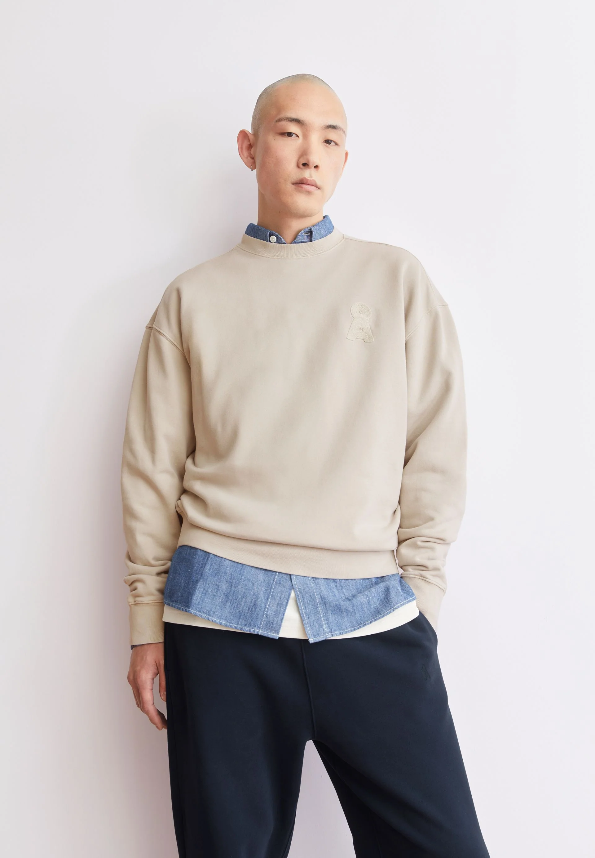 ICONIC Å GMT DYE SWEATSHIRT | sand stone washed - Image 4