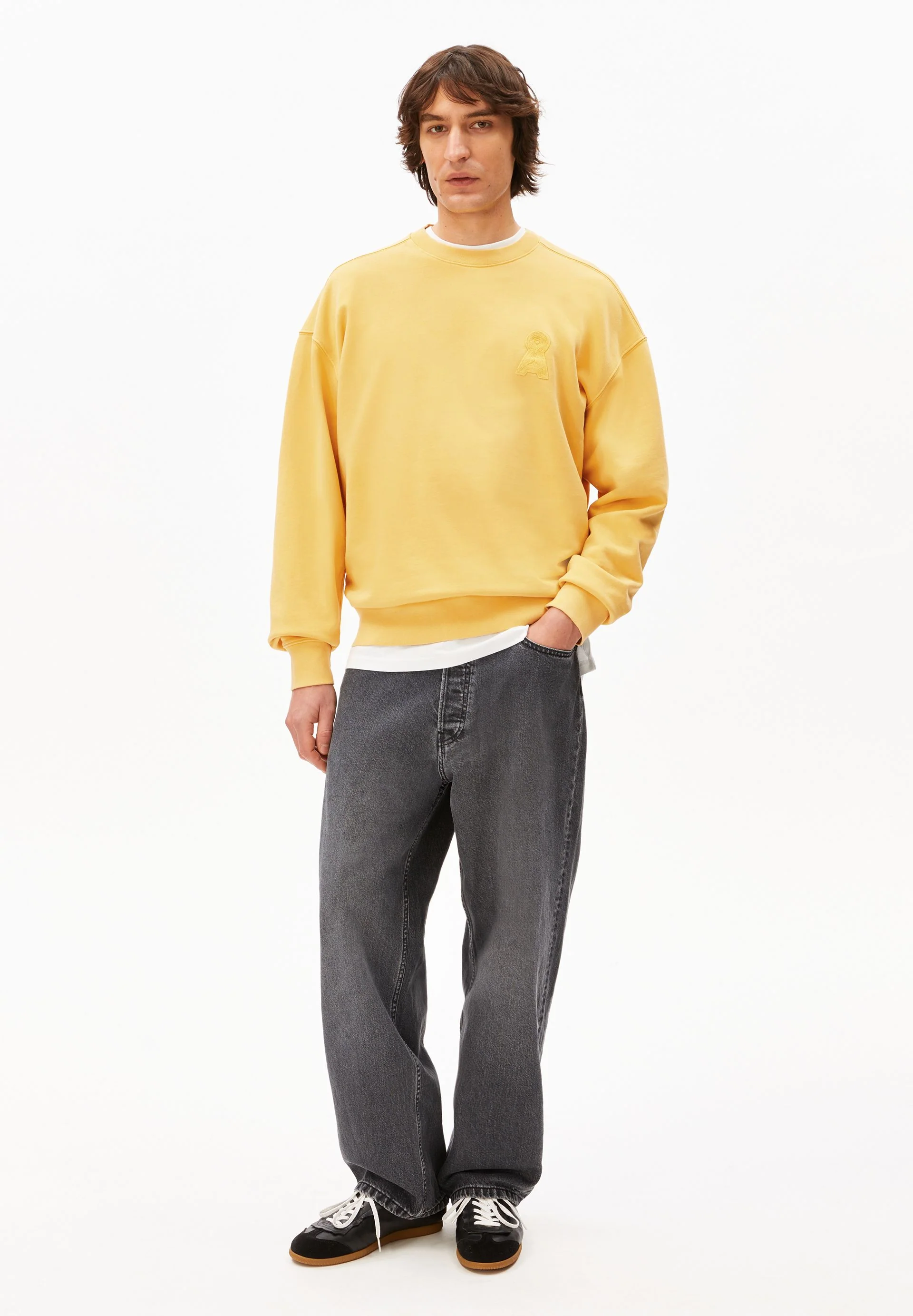 ICONIC Å GMT DYE SWEATSHIRT | sunflower washed - Image 5
